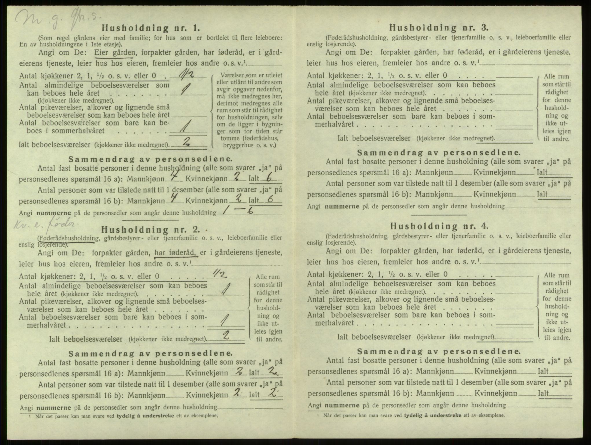 SAB, 1920 census for Alversund, 1920, p. 177