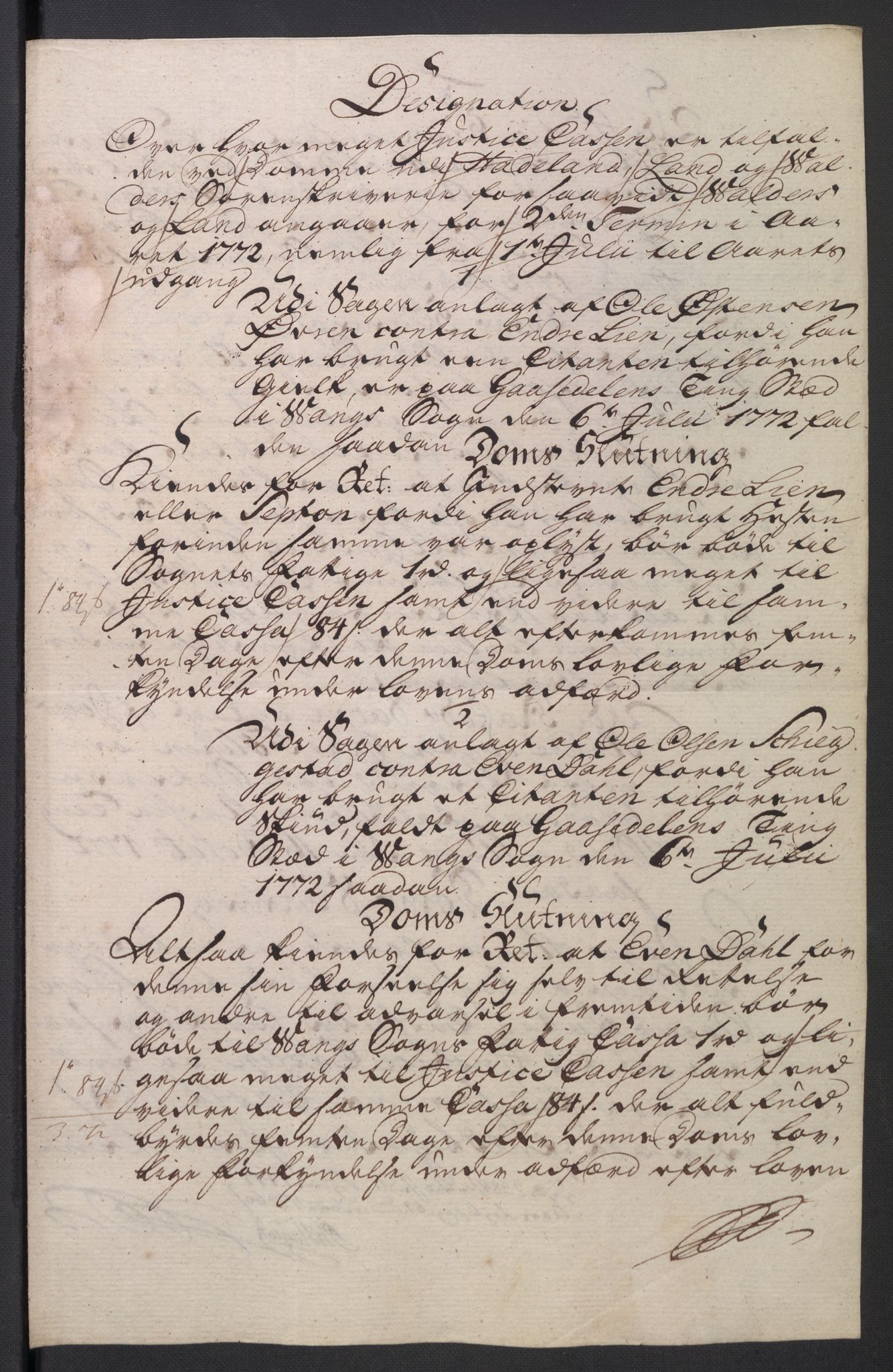 Rentekammeret inntil 1814, Reviderte regnskaper, Mindre regnskaper, AV/RA-EA-4068/Rb/L0014: Opplands amt, 1771-1779, p. 164