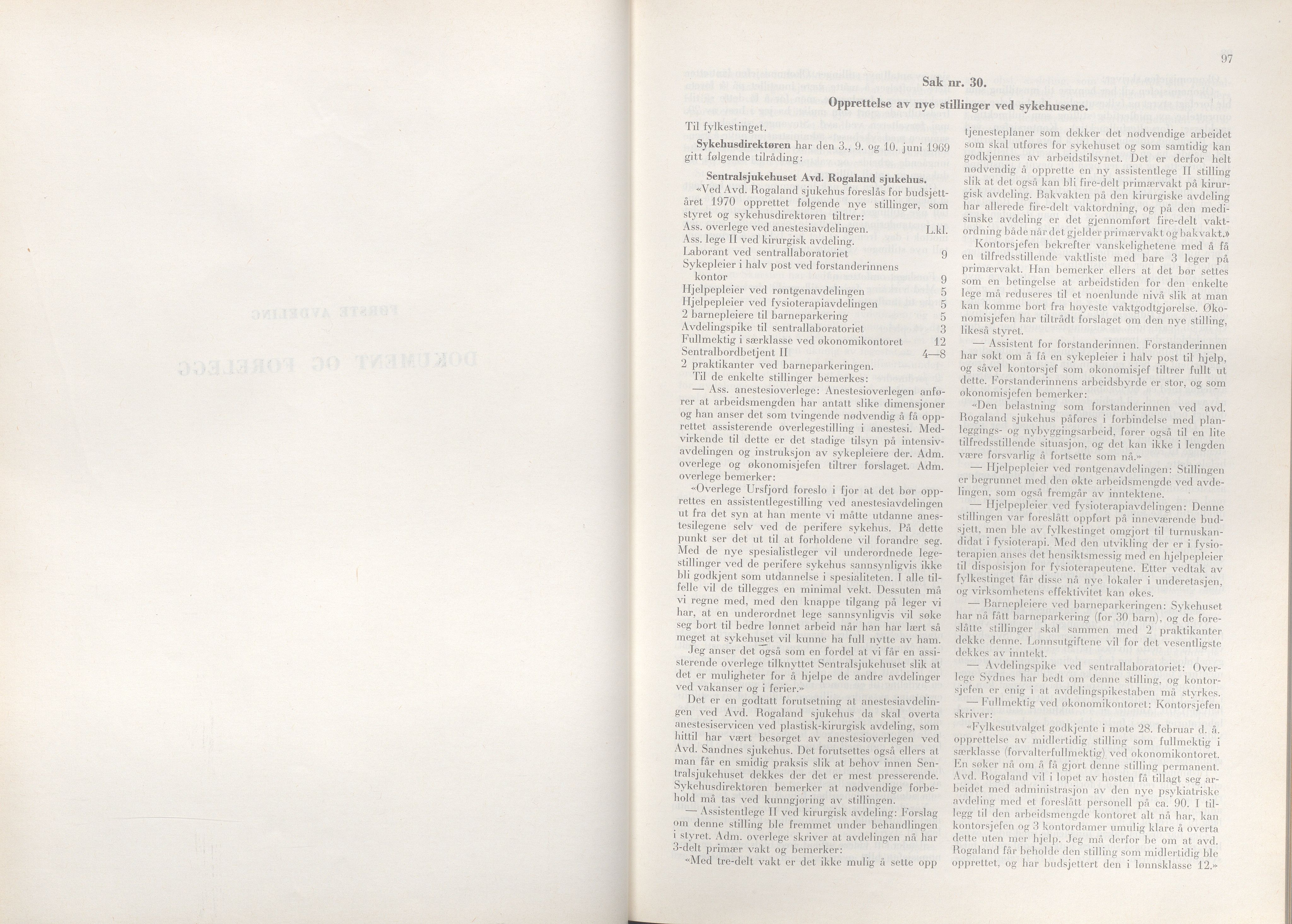 Rogaland fylkeskommune - Fylkesrådmannen , IKAR/A-900/A/Aa/Aaa/L0089: Møtebok , 1969, p. 97