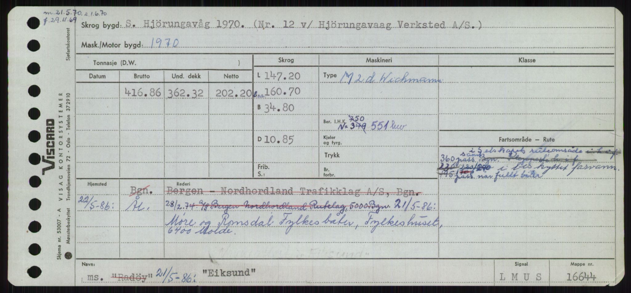 Sjøfartsdirektoratet med forløpere, Skipsmålingen, AV/RA-S-1627/H/Ha/L0002/0001: Fartøy, Eik-Hill / Fartøy, Eik-F, p. 11