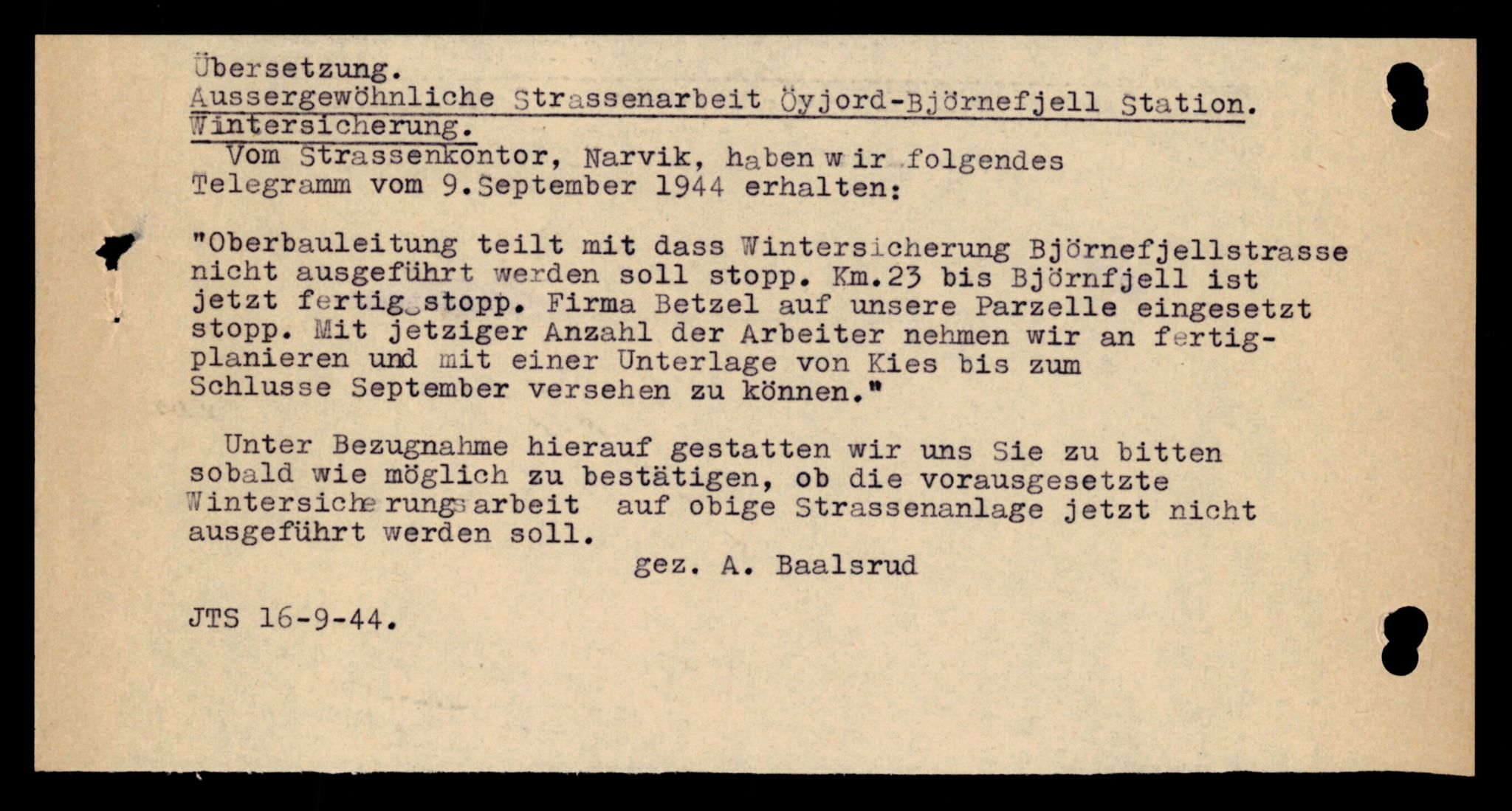 Forsvarets Overkommando. 2 kontor. Arkiv 11.4. Spredte tyske arkivsaker, AV/RA-RAFA-7031/D/Dar/Darb/L0001: Reichskommissariat - Hauptabteilung Technik und Verkehr, 1940-1944, p. 460