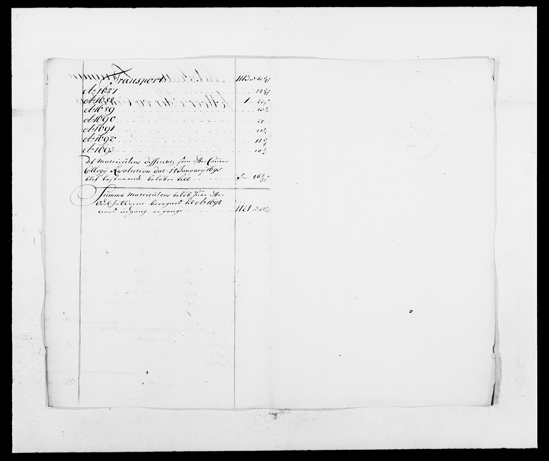 Rentekammeret inntil 1814, Reviderte regnskaper, Fogderegnskap, RA/EA-4092/R13/L0827: Fogderegnskap Solør, Odal og Østerdal, 1689, p. 243