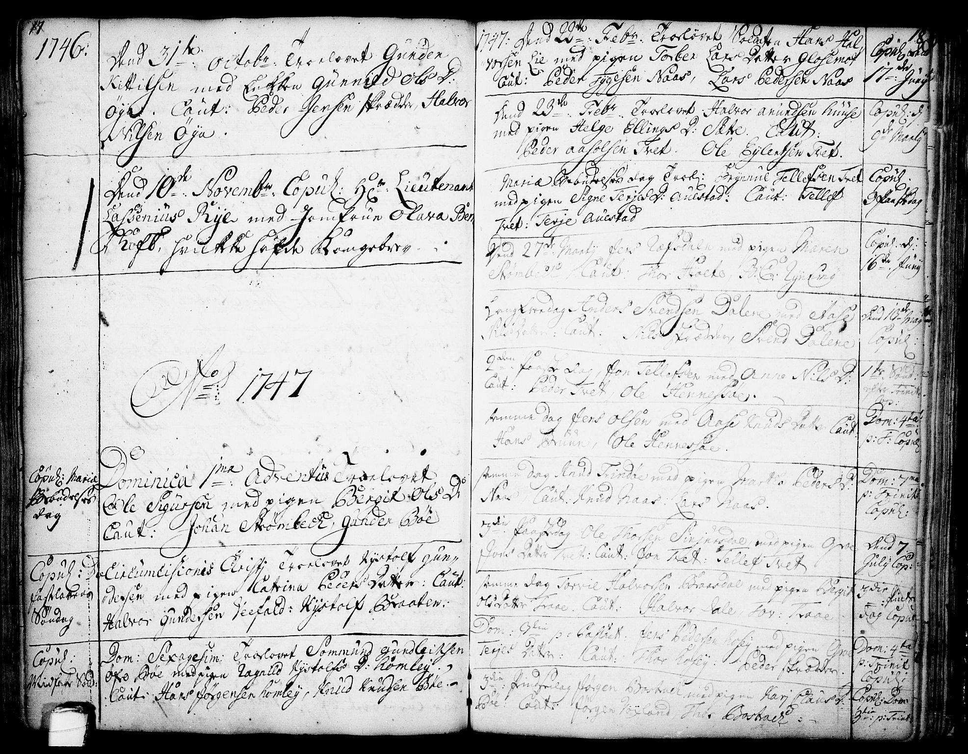 Drangedal kirkebøker, SAKO/A-258/F/Fa/L0002: Parish register (official) no. 2, 1733-1753, p. 17-18
