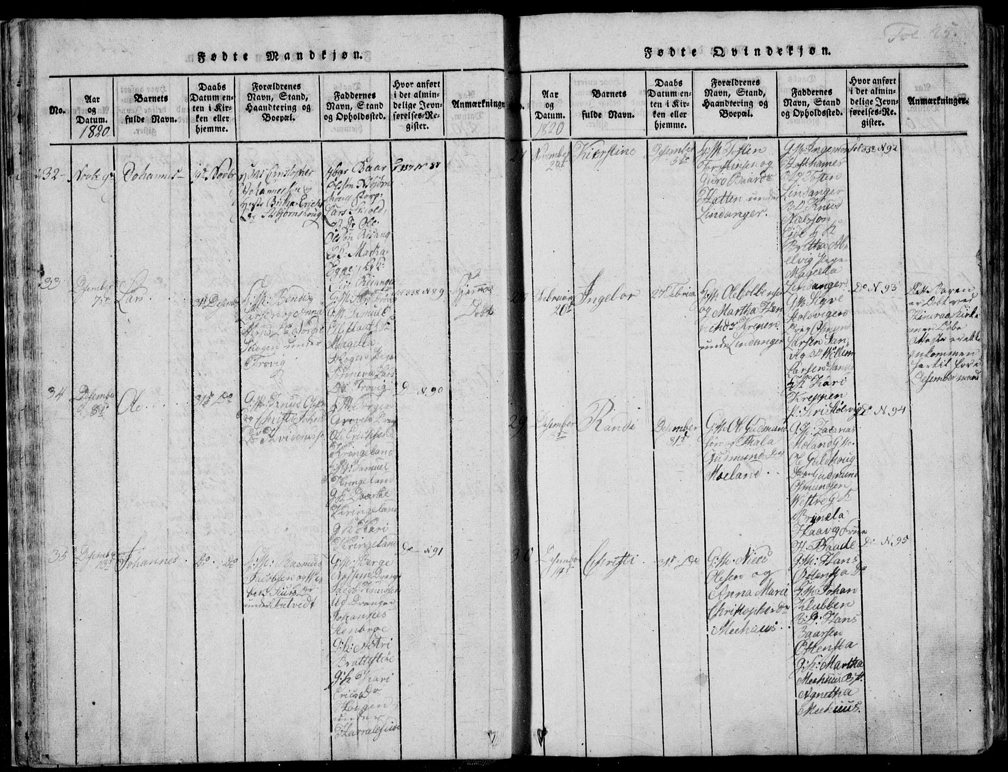 Skjold sokneprestkontor, AV/SAST-A-101847/H/Ha/Haa/L0003: Parish register (official) no. A 3, 1815-1835, p. 25