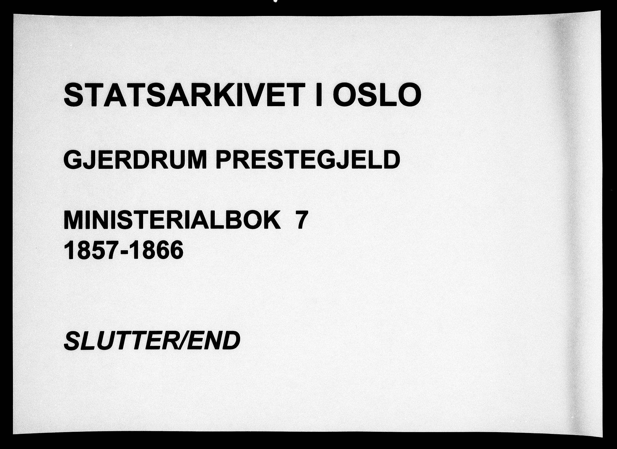 Gjerdrum prestekontor Kirkebøker, AV/SAO-A-10412b/F/Fa/L0007: Parish register (official) no. I 7, 1857-1866