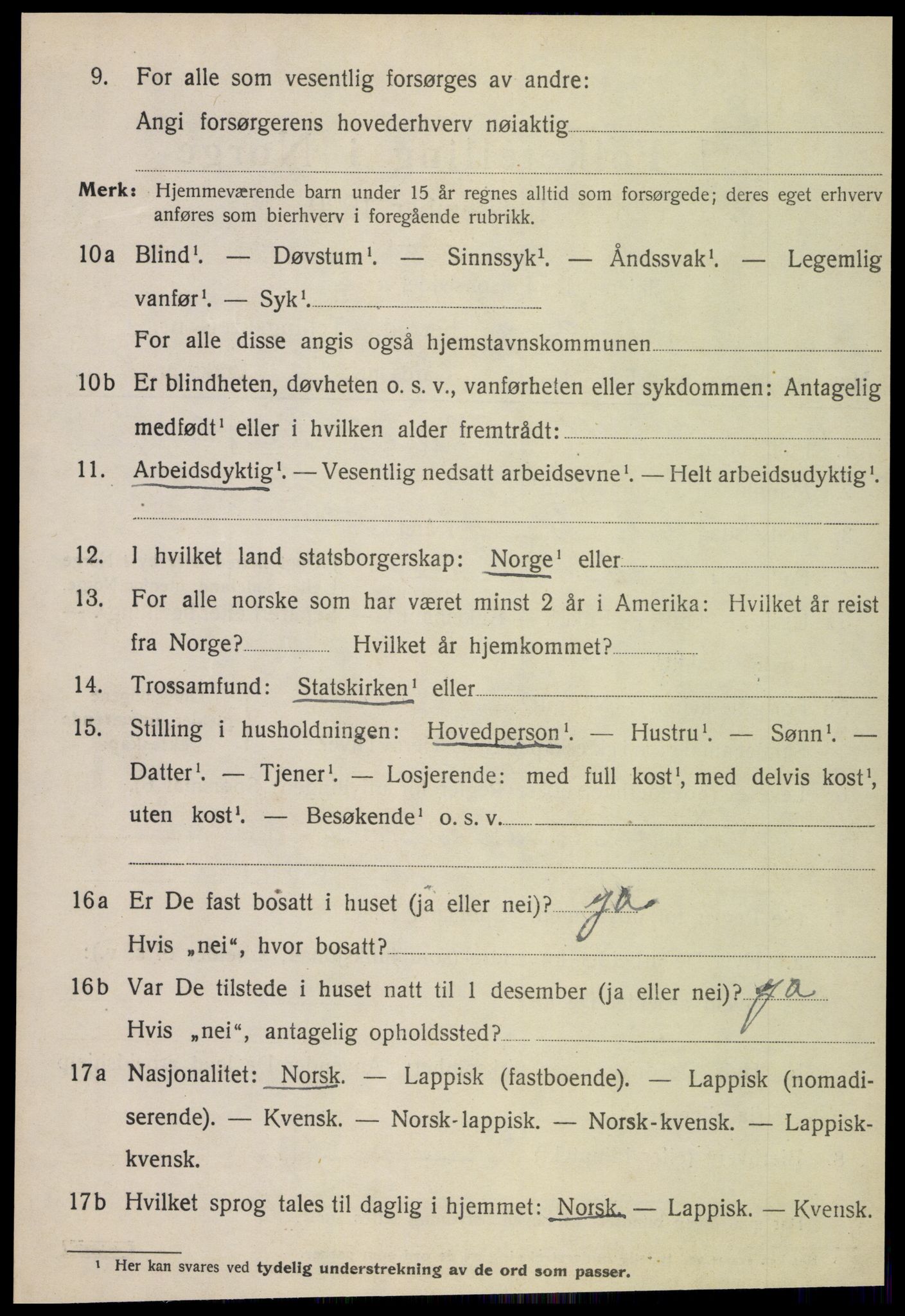 SAT, 1920 census for Rødøy, 1920, p. 5329