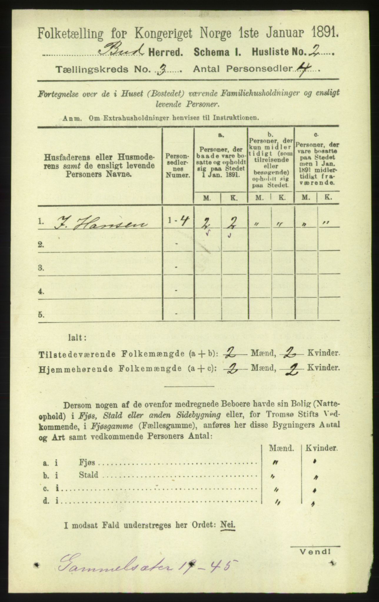 RA, 1891 census for 1549 Bud, 1891, p. 1386