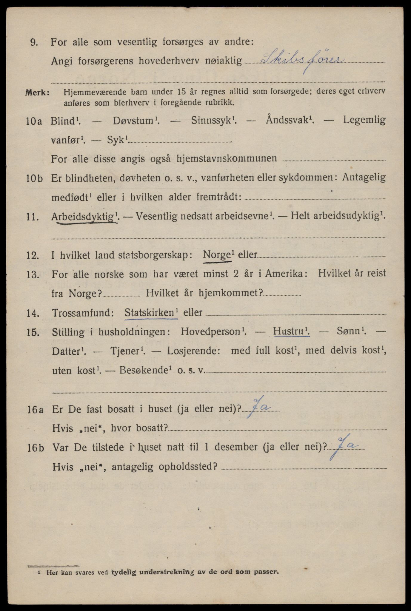 SAST, 1920 census for Haugesund, 1920, p. 14360