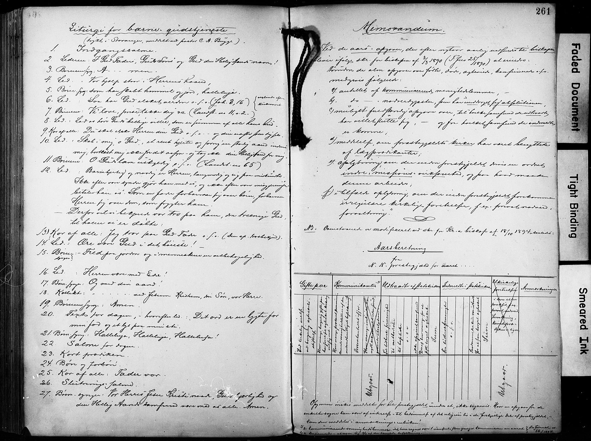 Fiskum kirkebøker, AV/SAKO-A-15/F/Fa/L0003: Parish register (official) no. 3, 1890-1905, p. 261