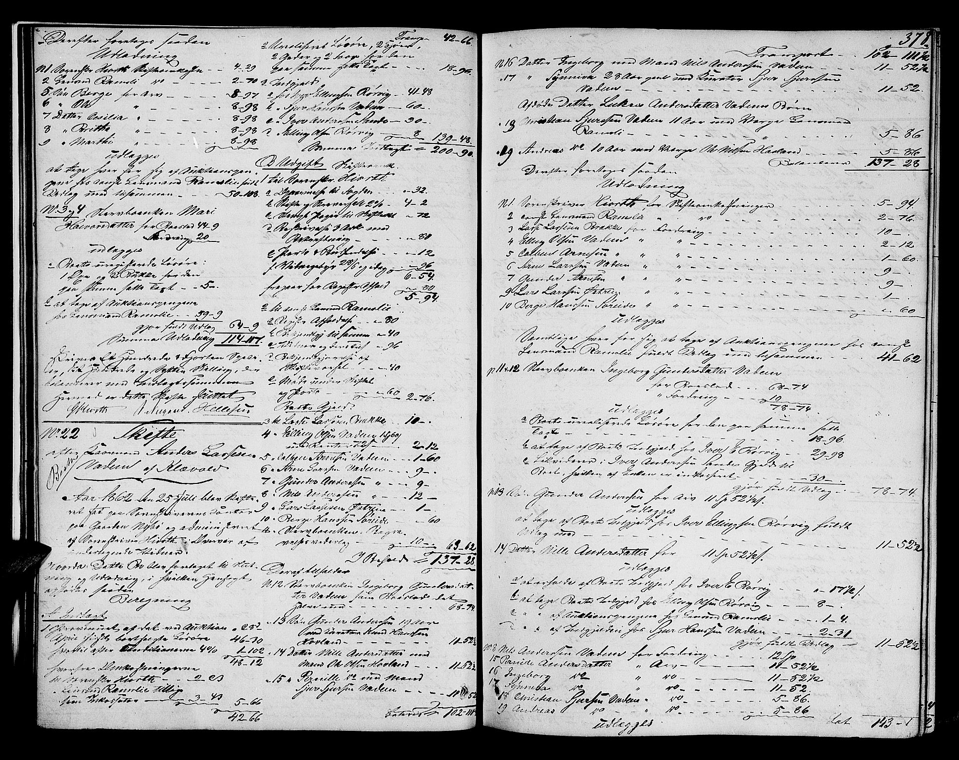 Ytre Sogn tingrett, AV/SAB-A-2601/1/H/Hc/L0001a: Skifteutlodningsprotokoll, 1853-1868, p. 377b-378a
