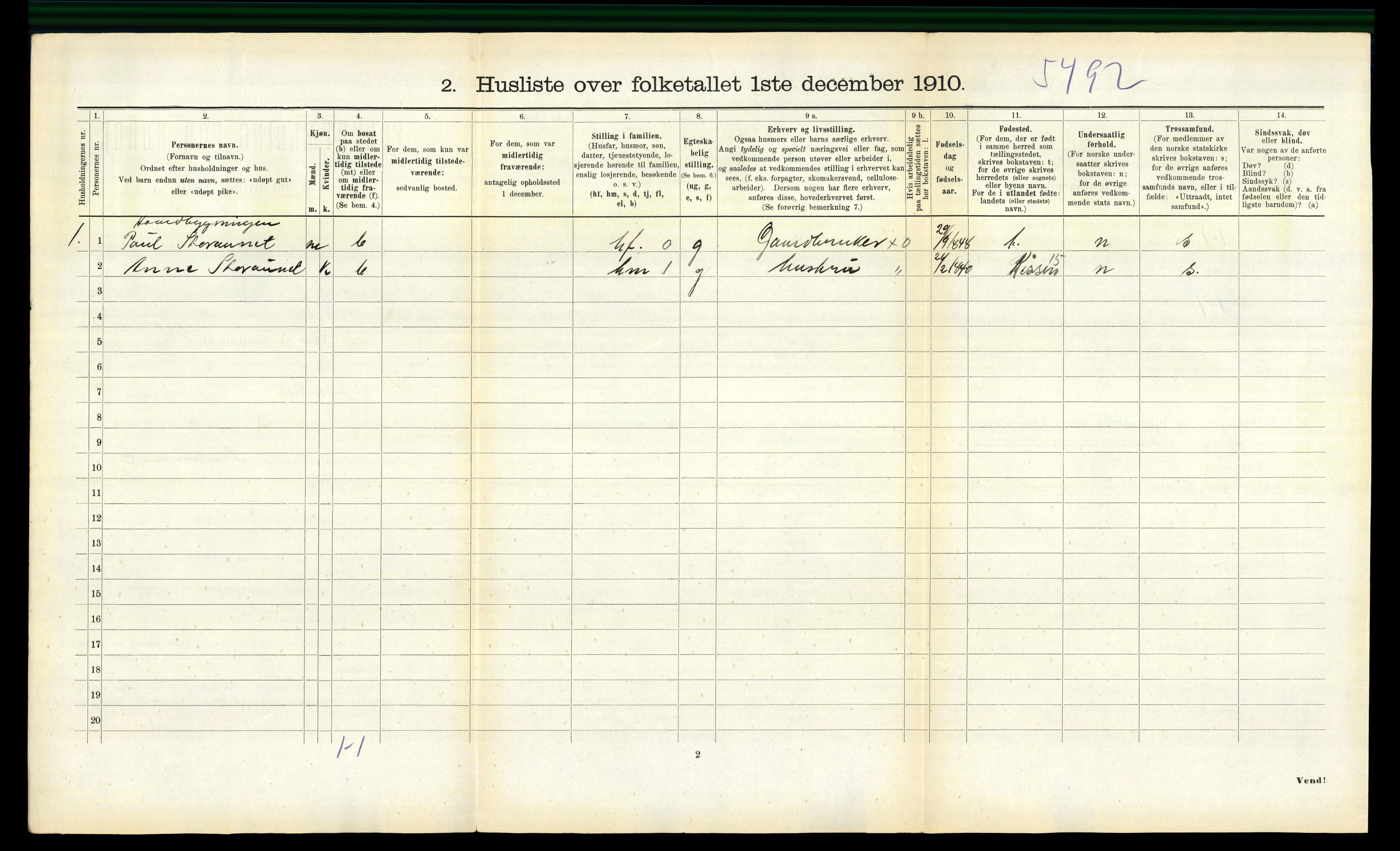 RA, 1910 census for Stadsbygd, 1910, p. 384