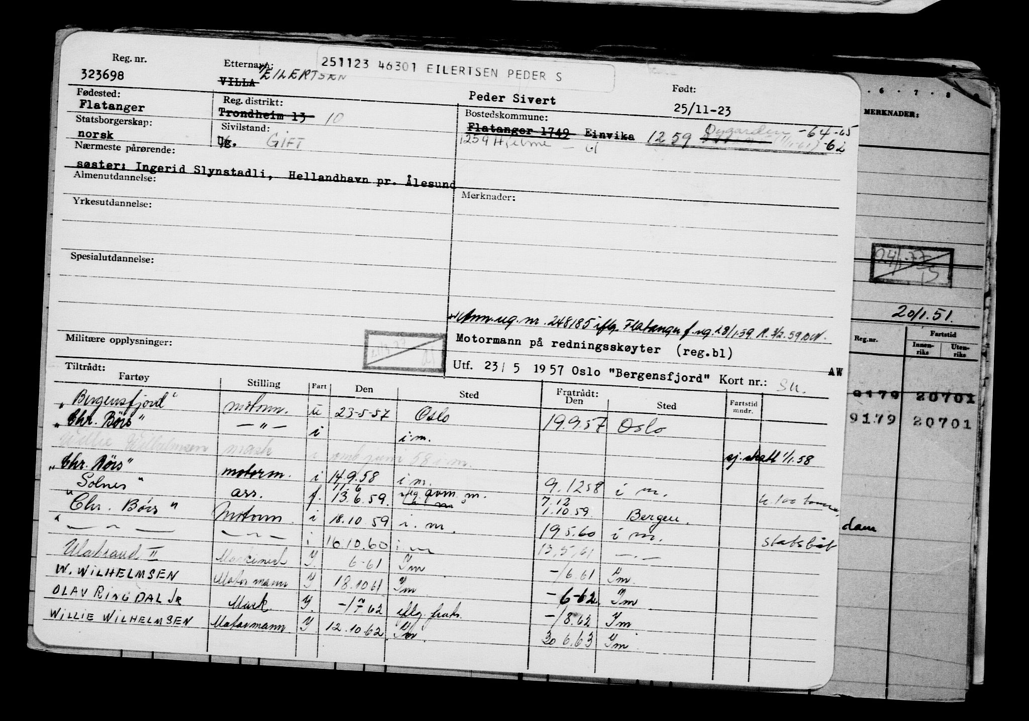 Direktoratet for sjømenn, AV/RA-S-3545/G/Gb/L0225: Hovedkort, 1923, p. 237