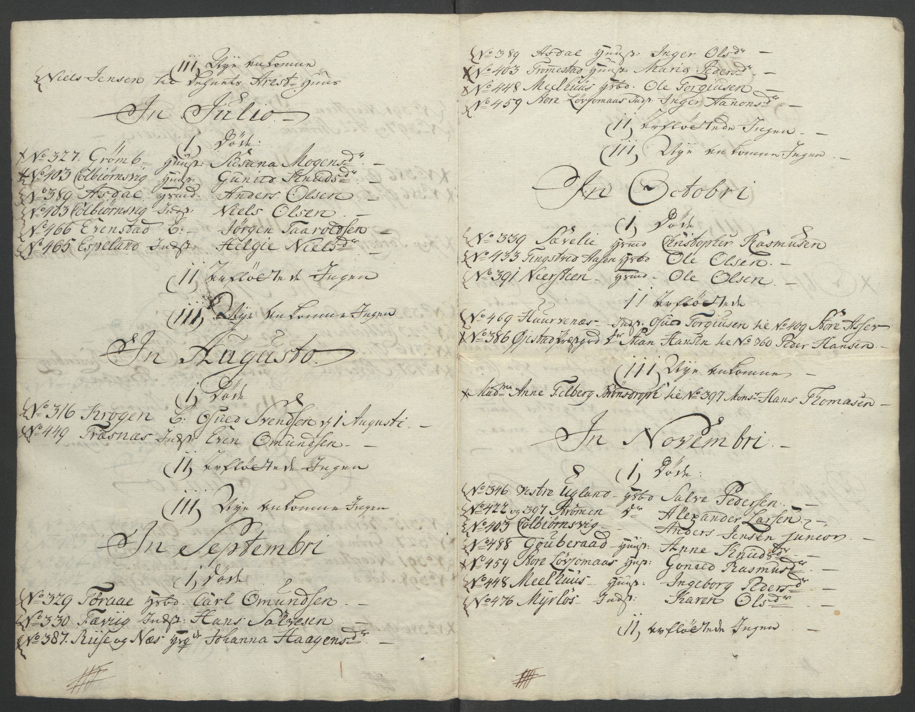 Rentekammeret inntil 1814, Reviderte regnskaper, Fogderegnskap, AV/RA-EA-4092/R39/L2424: Ekstraskatten Nedenes, 1762-1767, p. 388