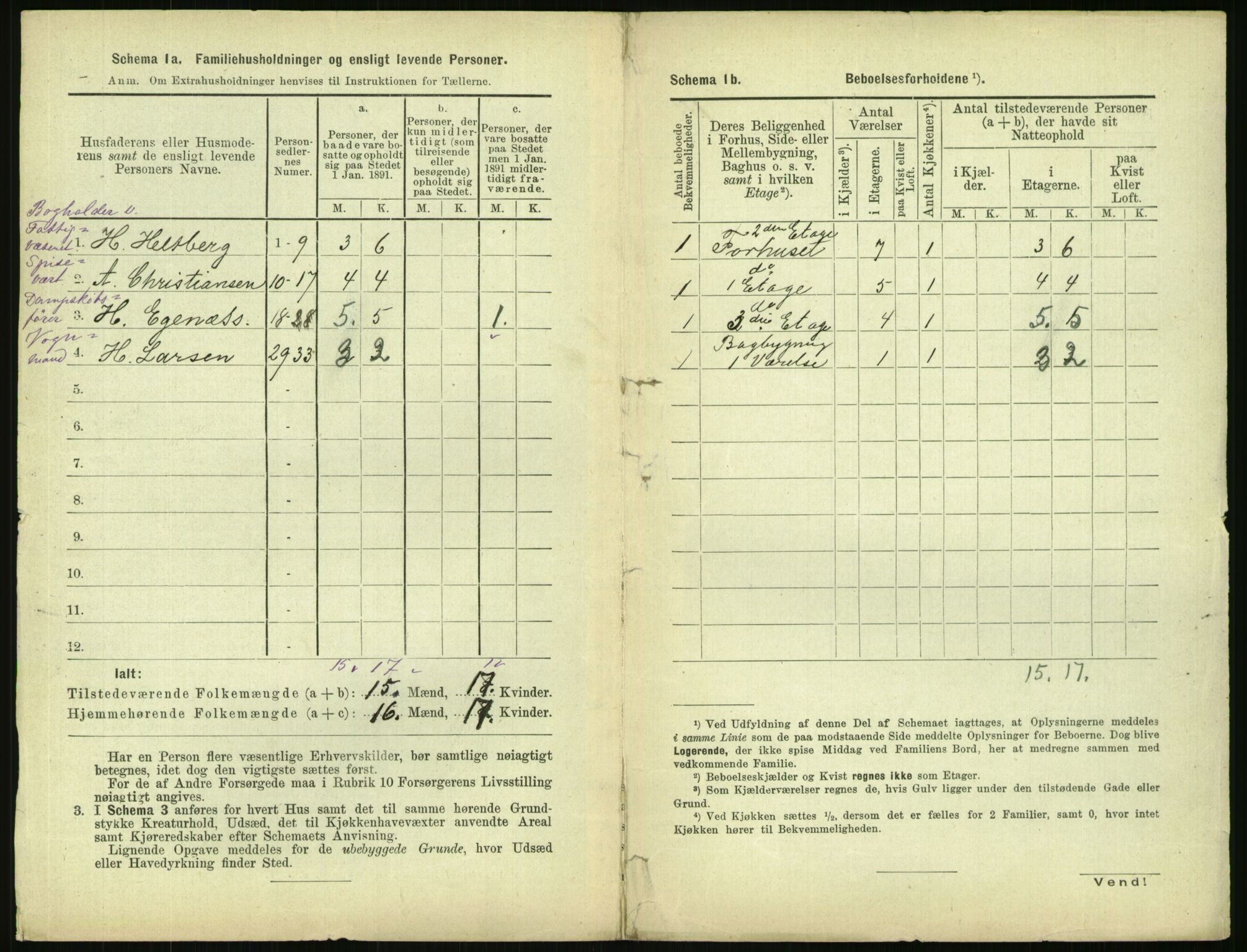 RA, 1891 census for 0301 Kristiania, 1891, p. 107631