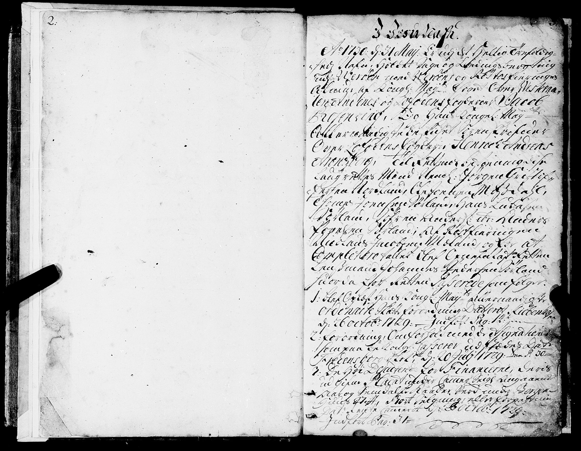Lofoten sorenskriveri, SAT/A-0017/1/1/1A/L0004: Tingbok, 1730-1797, p. 2-3