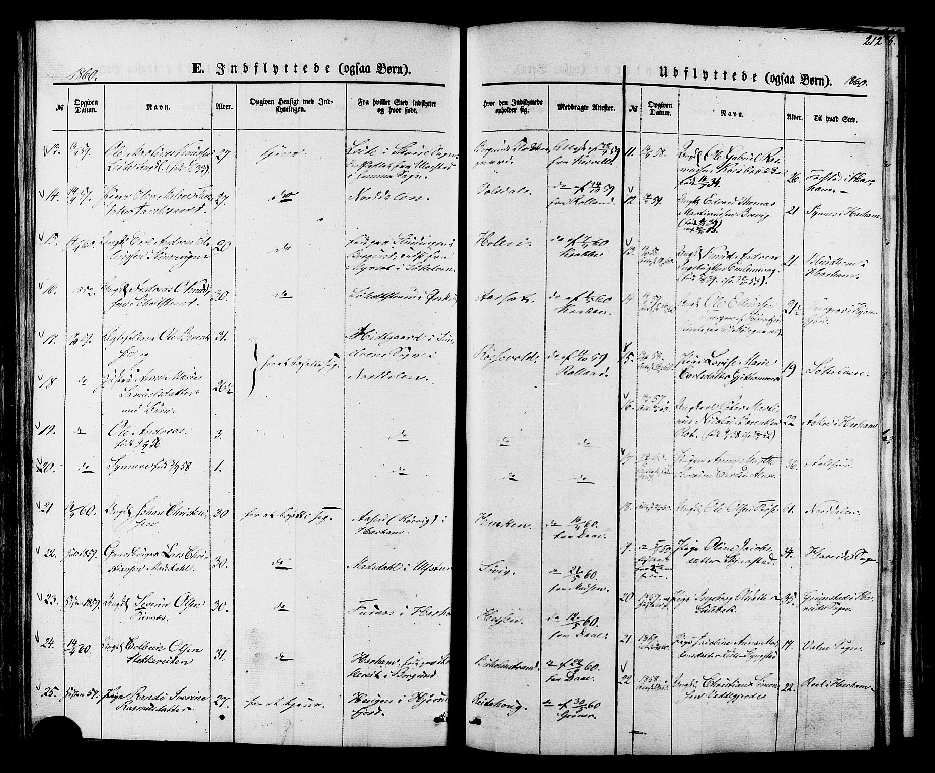 Ministerialprotokoller, klokkerbøker og fødselsregistre - Møre og Romsdal, AV/SAT-A-1454/528/L0398: Parish register (official) no. 528A09, 1858-1864, p. 212