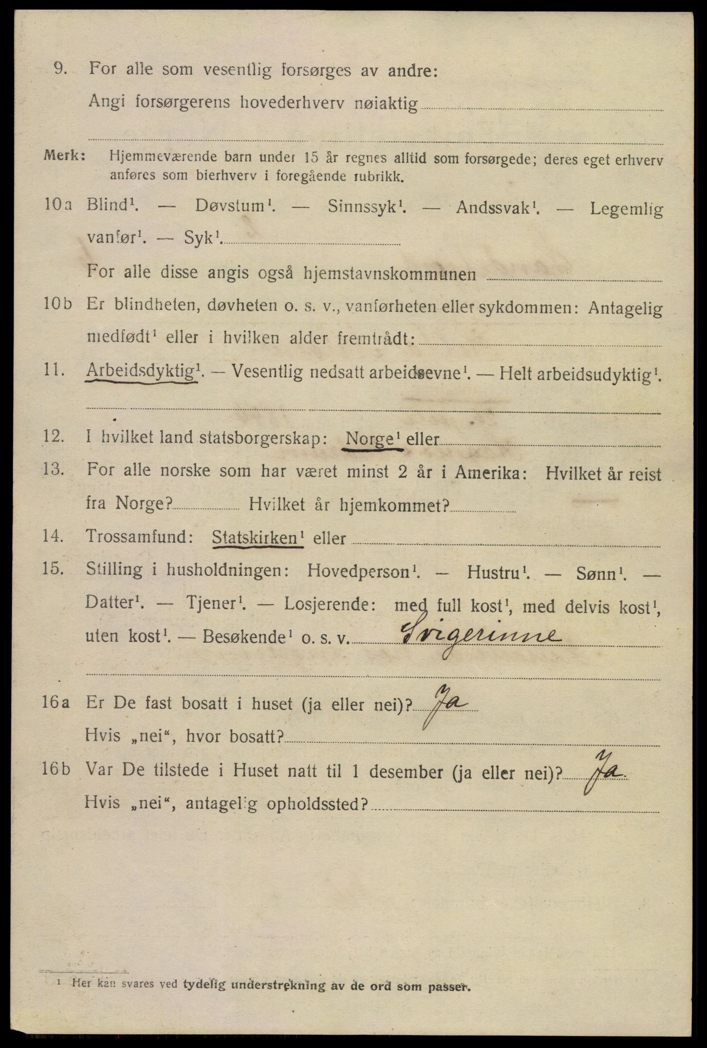 SAKO, 1920 census for Sandefjord, 1920, p. 9441