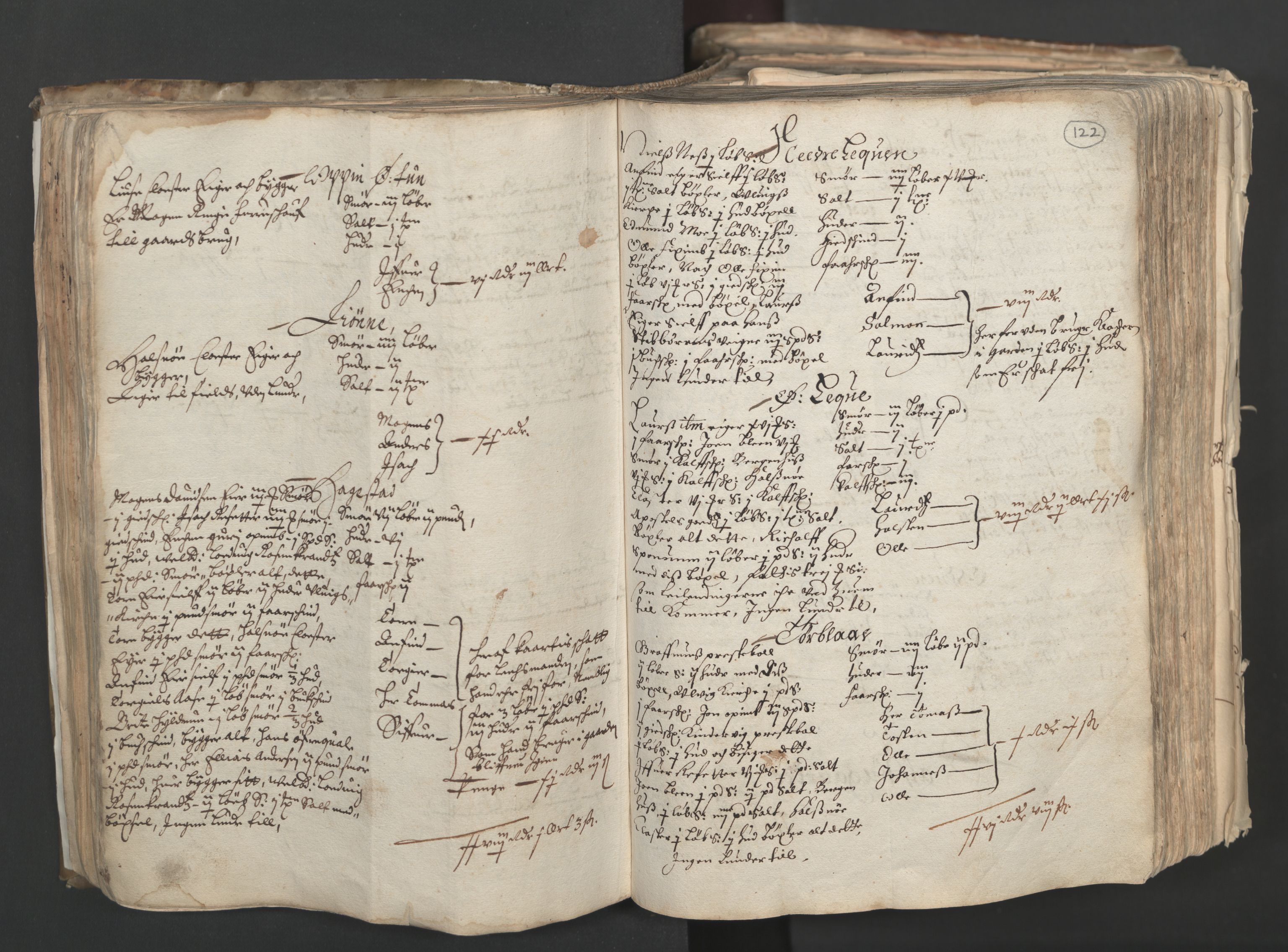 Rentekammeret inntil 1814, Realistisk ordnet avdeling, AV/RA-EA-4070/L/L0024/0001: Bergen lagdømme: / [A]: Alminnelig jordebok og skattemanntall (6 dalers kontribusjonsskatt). Sunnhordland, Hardanger, Nordhordland, Voss, Indre Sogn, Ytre Sogn, Sunnfjord, Nordfjord og Sunnmøre fogderi., 1661, p. 121b-122a