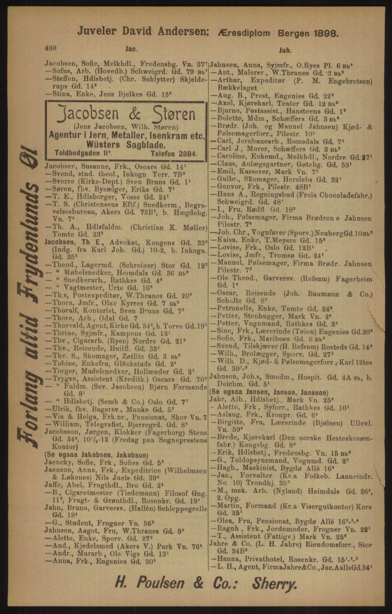 Kristiania/Oslo adressebok, PUBL/-, 1905, p. 480