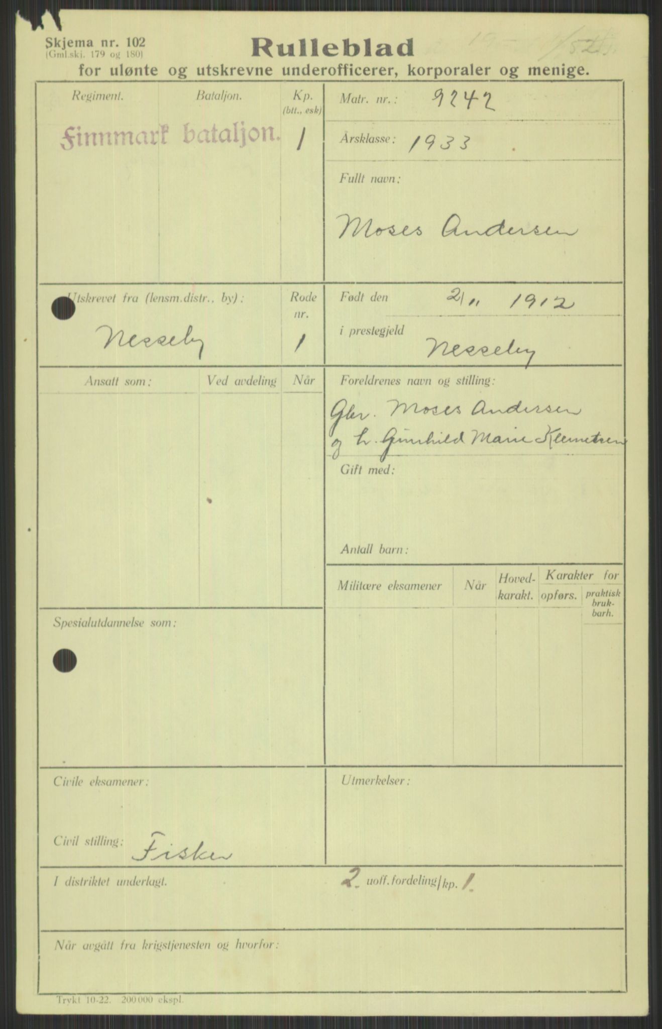 Forsvaret, Varanger bataljon, AV/RA-RAFA-2258/1/D/L0440: Rulleblad for fødte 1892-1912, 1892-1912, p. 1505