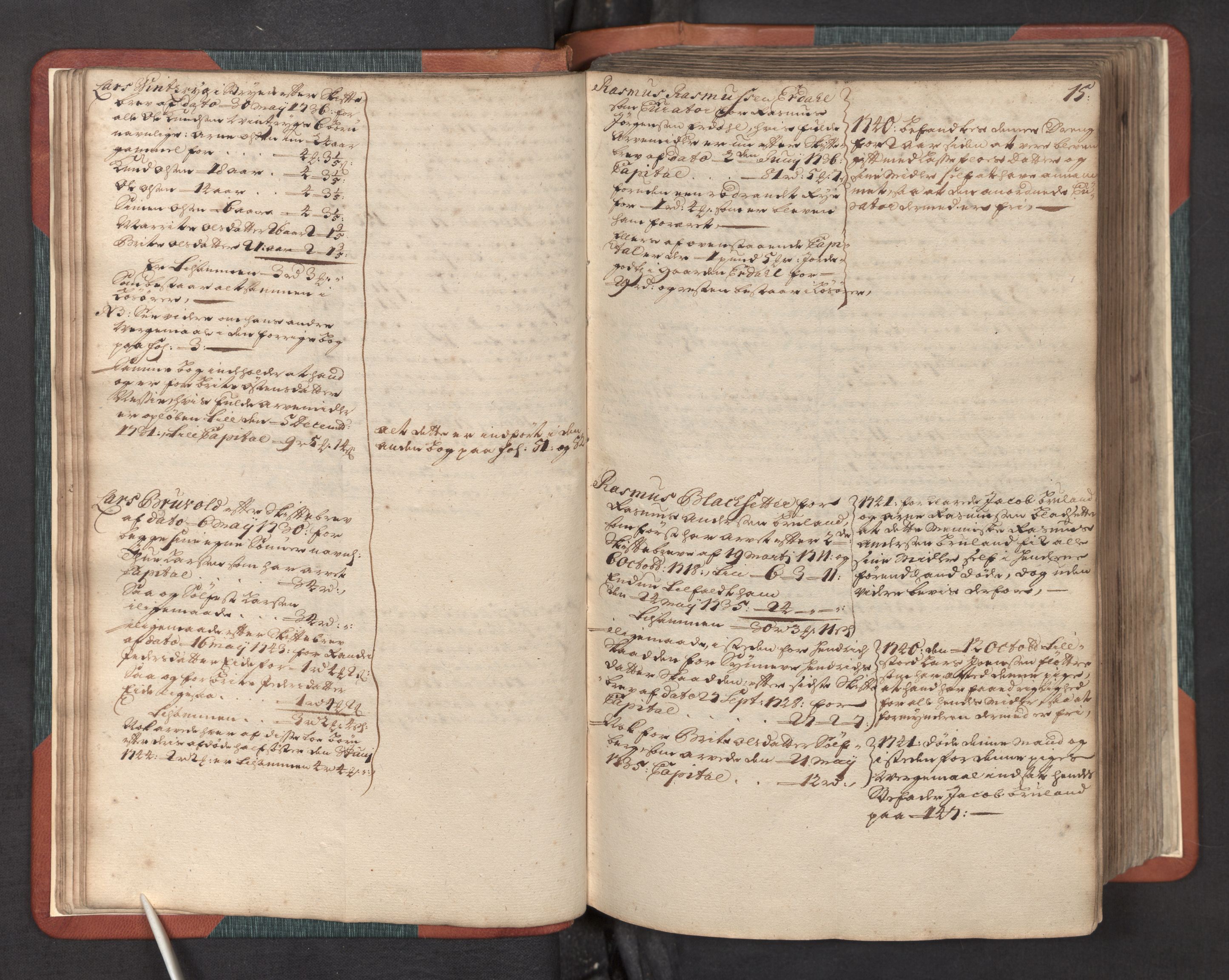 Nordfjord sorenskriveri, AV/SAB-A-2801/1/05/05a/L0002: Overformyndarprotokollar, 1736-1744