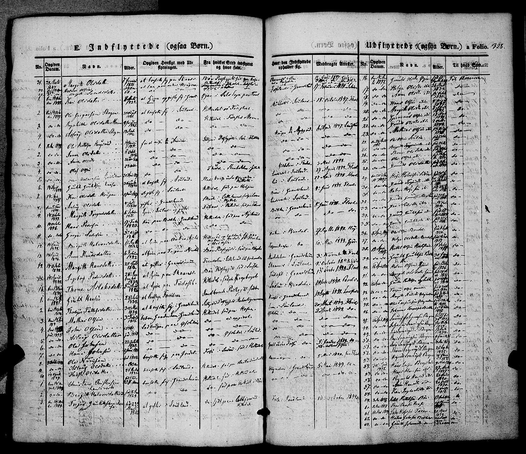 Hjartdal kirkebøker, SAKO/A-270/F/Fa/L0008: Parish register (official) no. I 8, 1844-1859, p. 328