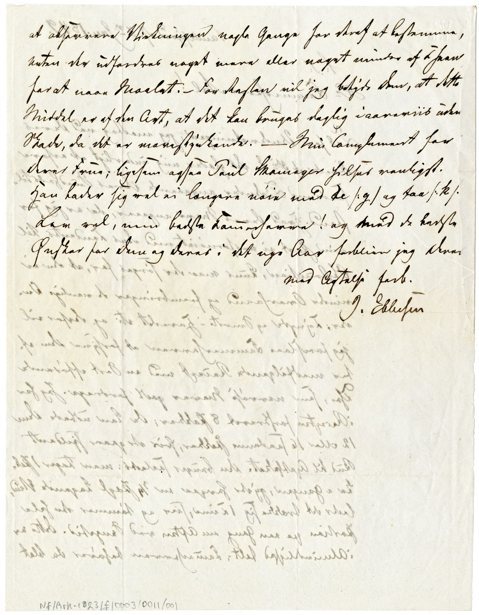 Diderik Maria Aalls brevsamling, NF/Ark-1023/F/L0003: D.M. Aalls brevsamling. D - G, 1797-1889, p. 135
