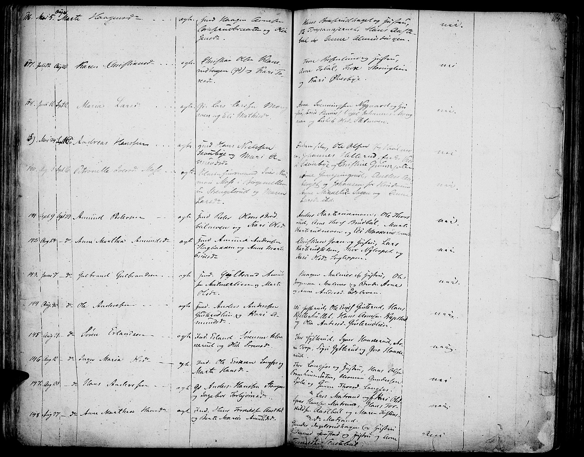 Vinger prestekontor, AV/SAH-PREST-024/H/Ha/Haa/L0007: Parish register (official) no. 7, 1826-1839, p. 166