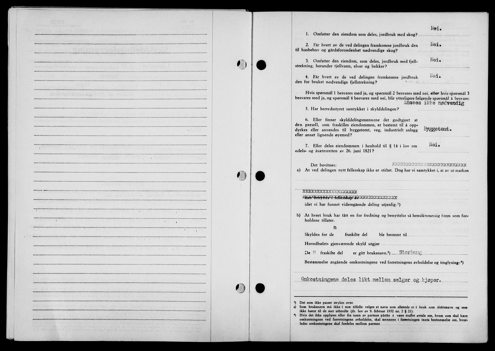 Lofoten sorenskriveri, SAT/A-0017/1/2/2C/L0020a: Mortgage book no. 20a, 1948-1949, Diary no: : 2847/1948