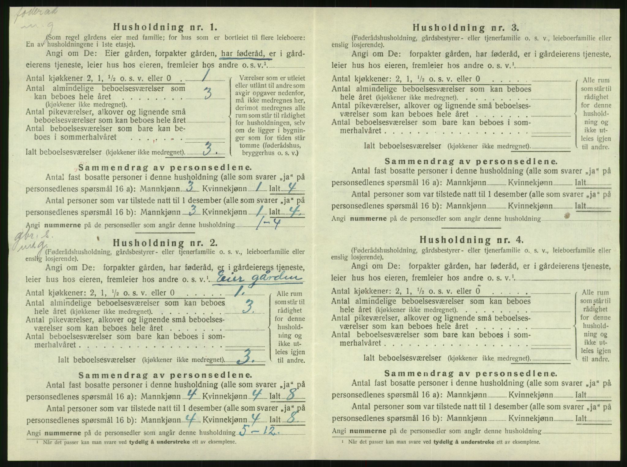 SAT, 1920 census for Brønnøy, 1920, p. 125