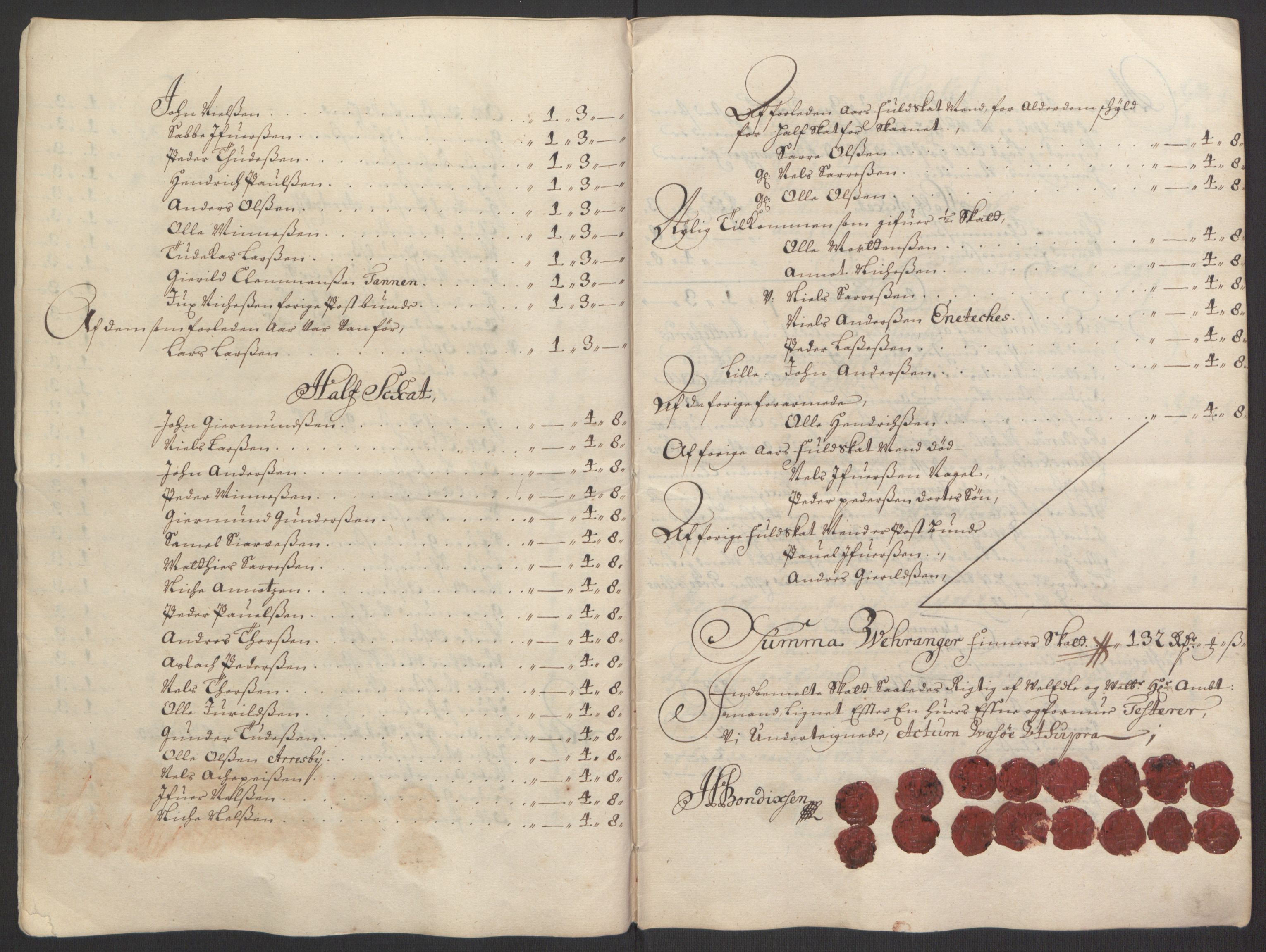 Rentekammeret inntil 1814, Reviderte regnskaper, Fogderegnskap, AV/RA-EA-4092/R69/L4851: Fogderegnskap Finnmark/Vardøhus, 1691-1700, p. 430