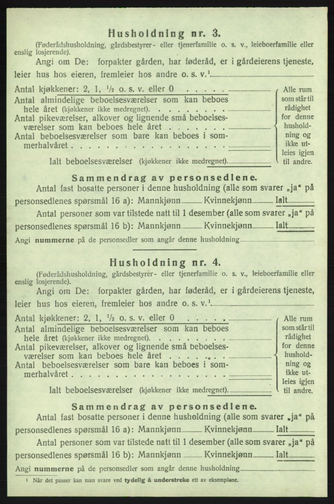 SAB, 1920 census for Kvinnherad, 1920, p. 1933