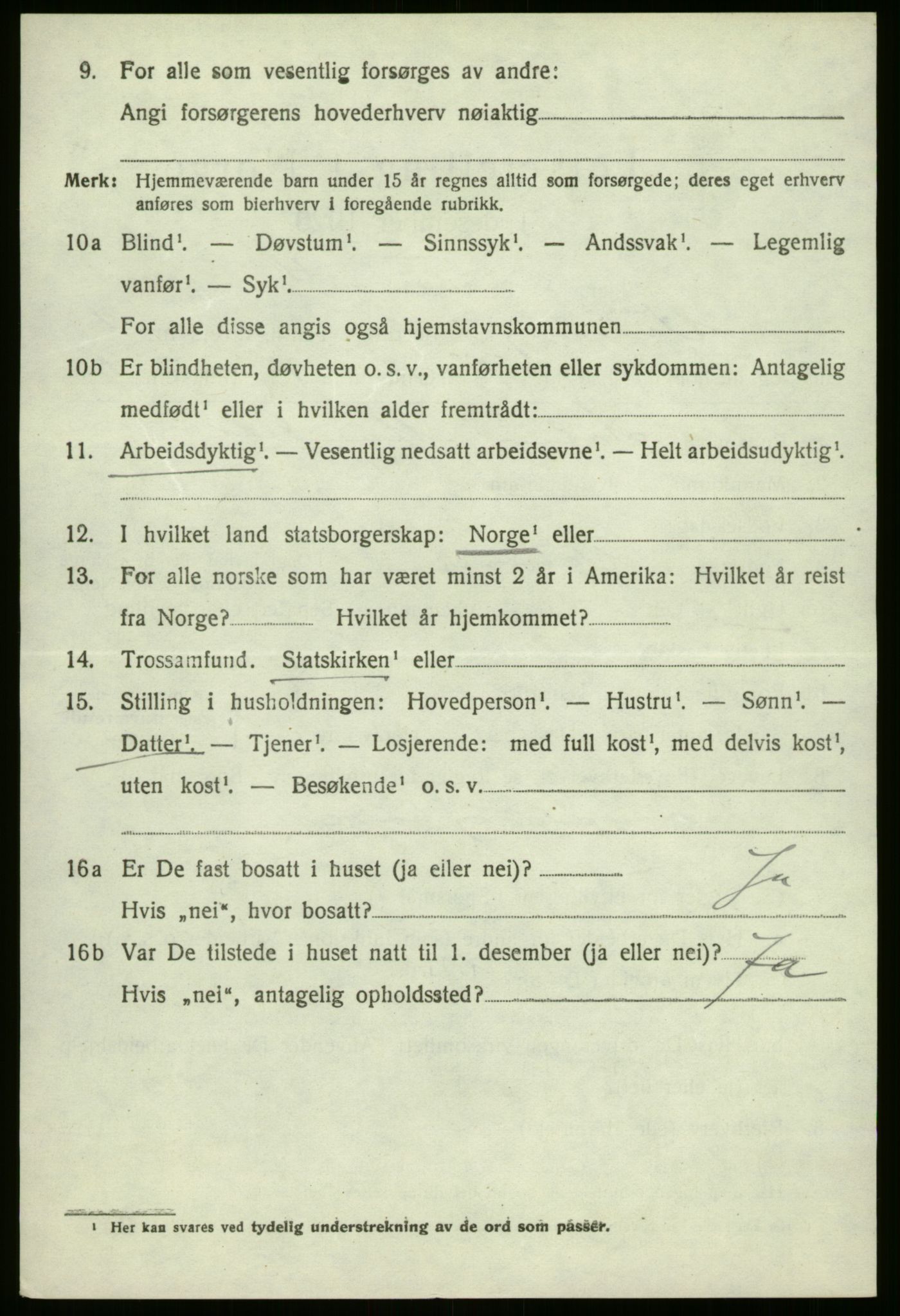 SAB, 1920 census for Vevring, 1920, p. 1399