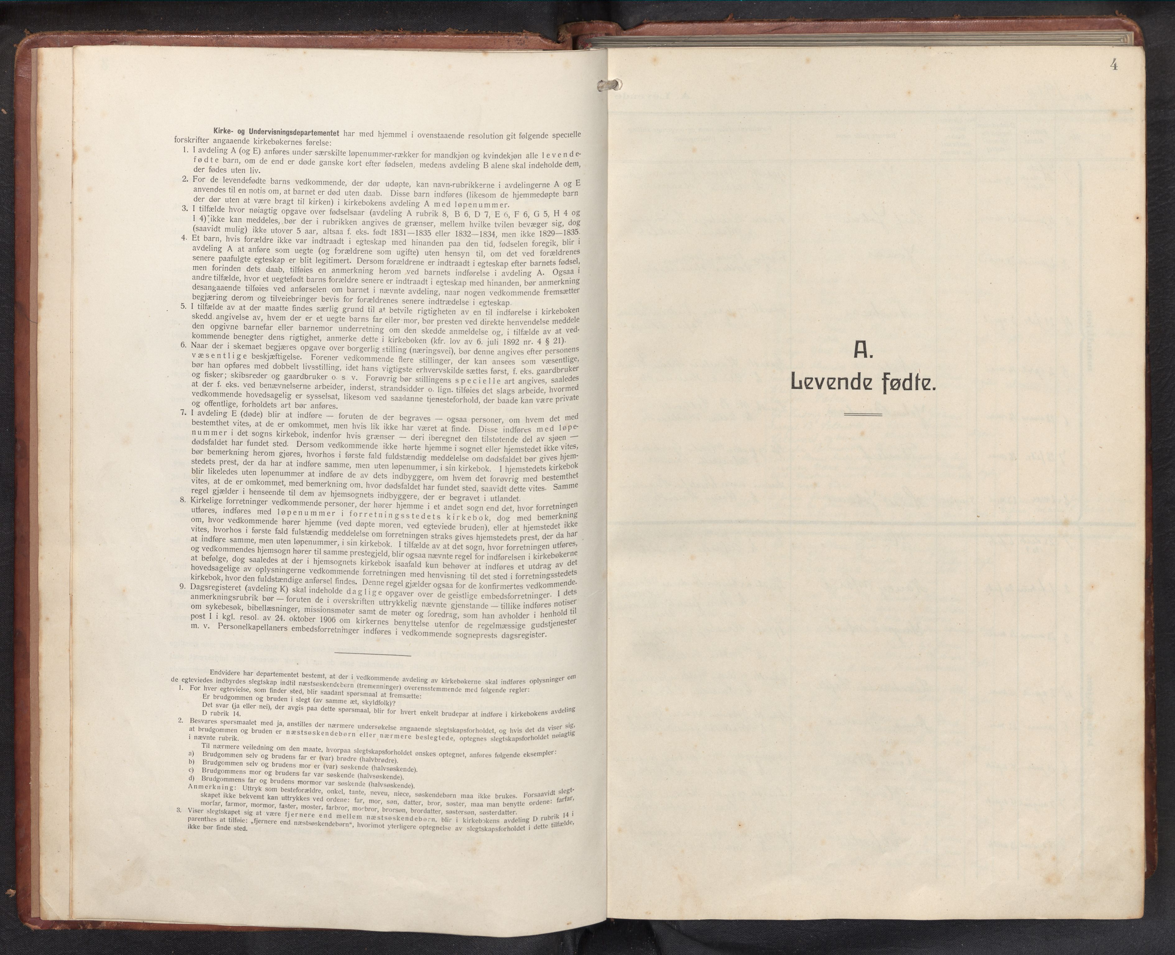 Askvoll sokneprestembete, SAB/A-79501/H/Hab/Habb/L0002: Parish register (copy) no. B 2, 1910-1947, p. 3b-4a