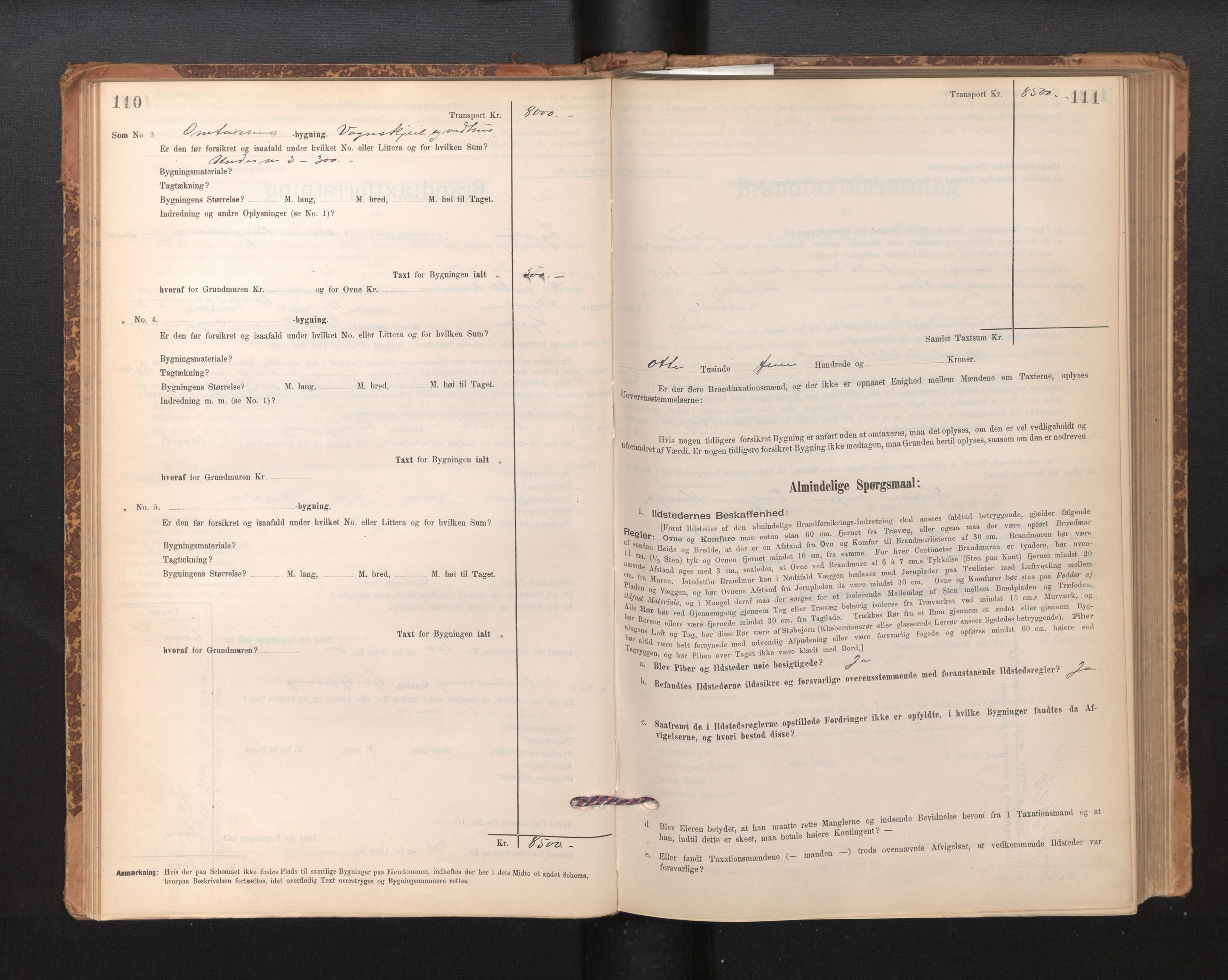 Lensmannen i Luster, SAB/A-29301/0012/L0007: Branntakstprotokoll, skjematakst, 1895-1935, p. 110-111
