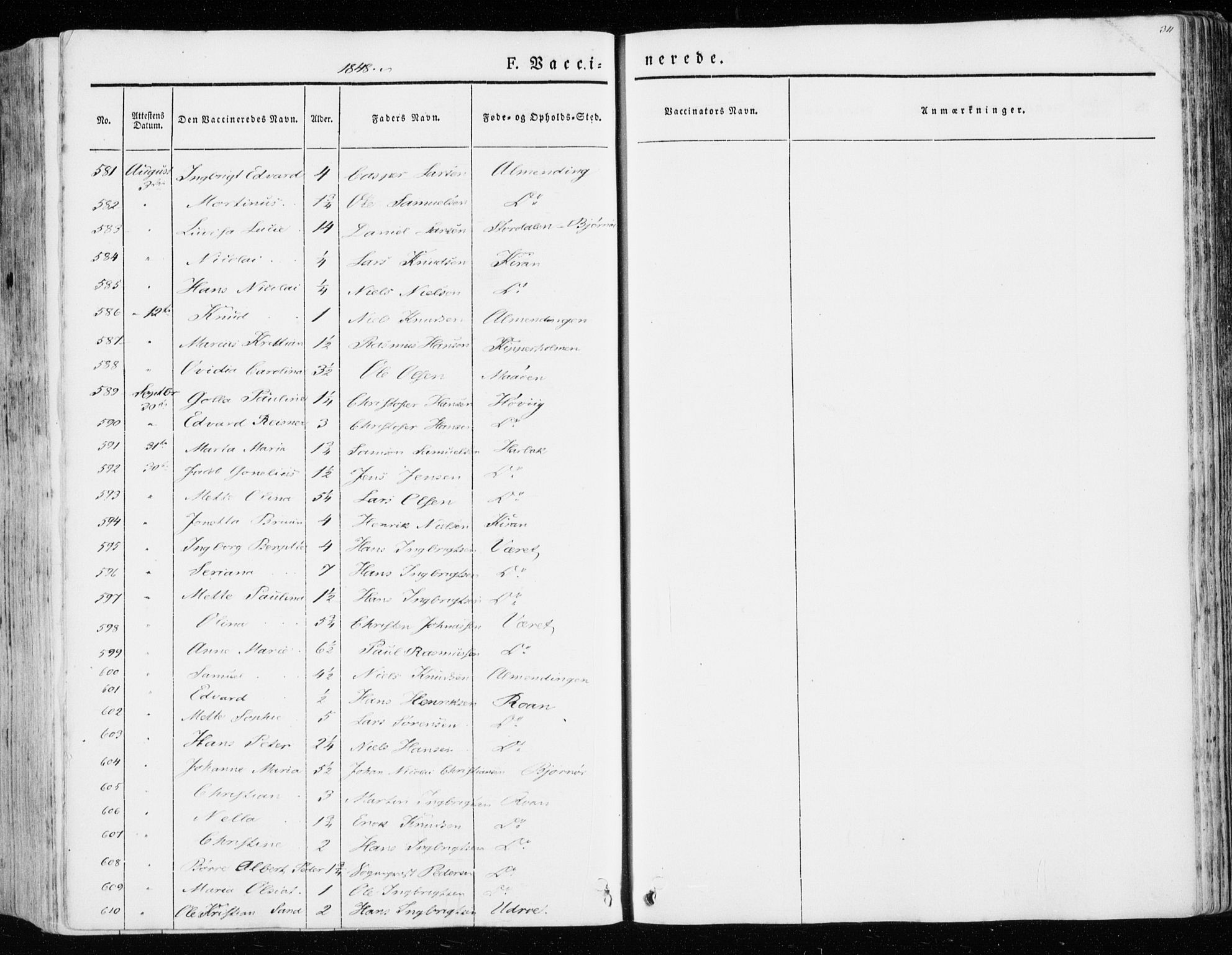 Ministerialprotokoller, klokkerbøker og fødselsregistre - Sør-Trøndelag, SAT/A-1456/657/L0704: Parish register (official) no. 657A05, 1846-1857, p. 311