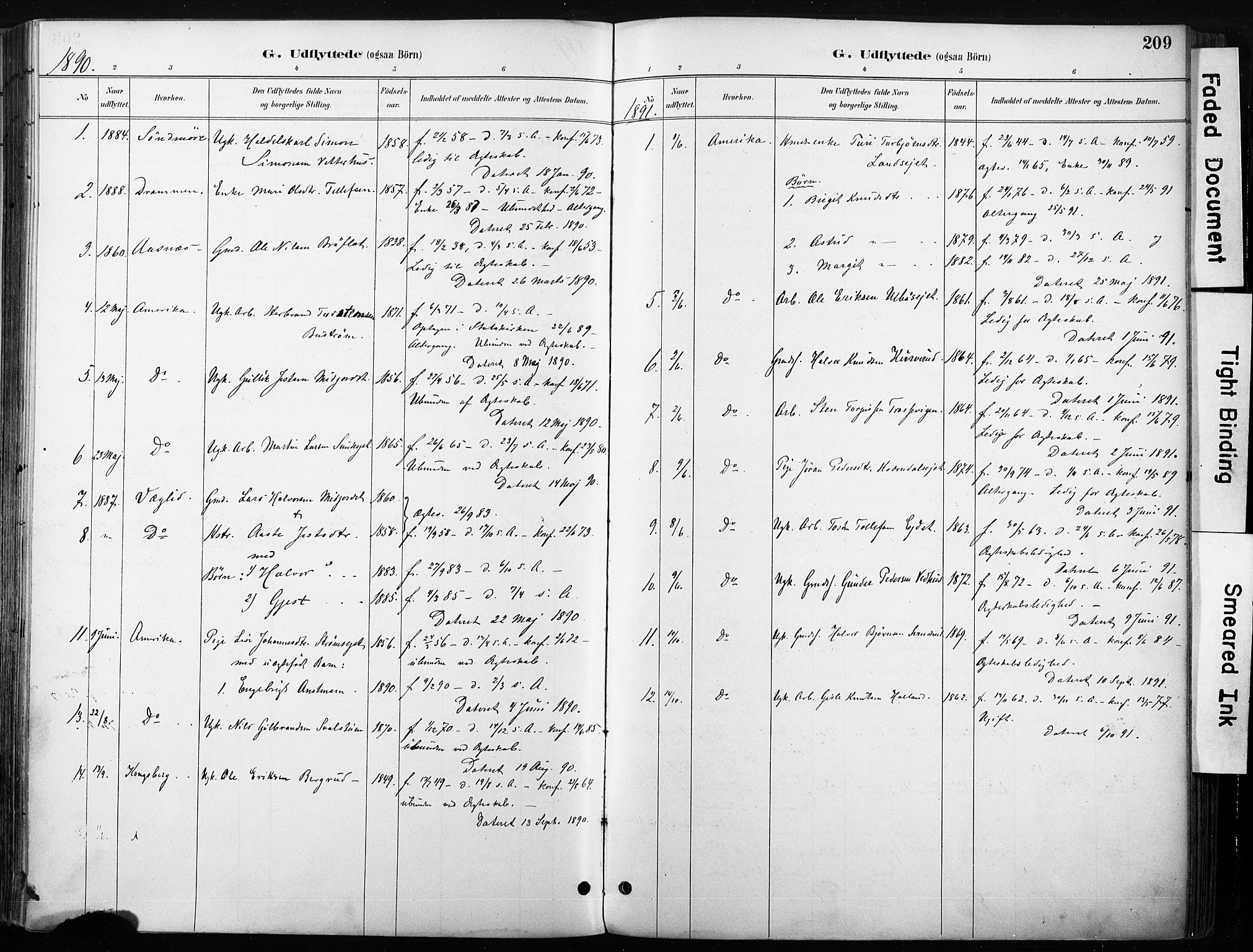 Nore kirkebøker, SAKO/A-238/F/Fb/L0002: Parish register (official) no. II 2, 1886-1906, p. 209