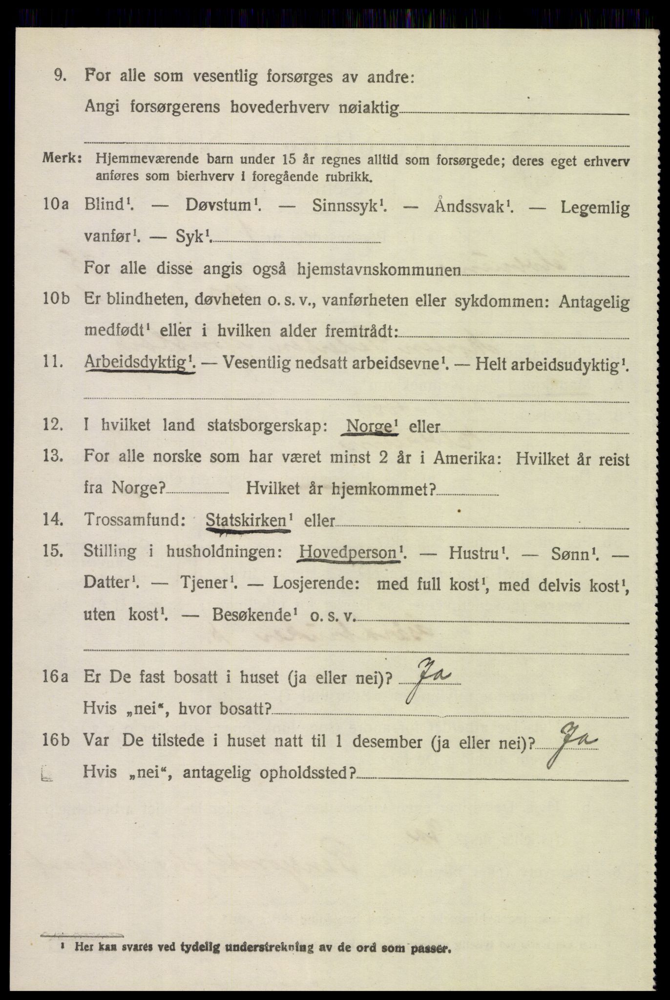 SAH, 1920 census for Elverum, 1920, p. 26227