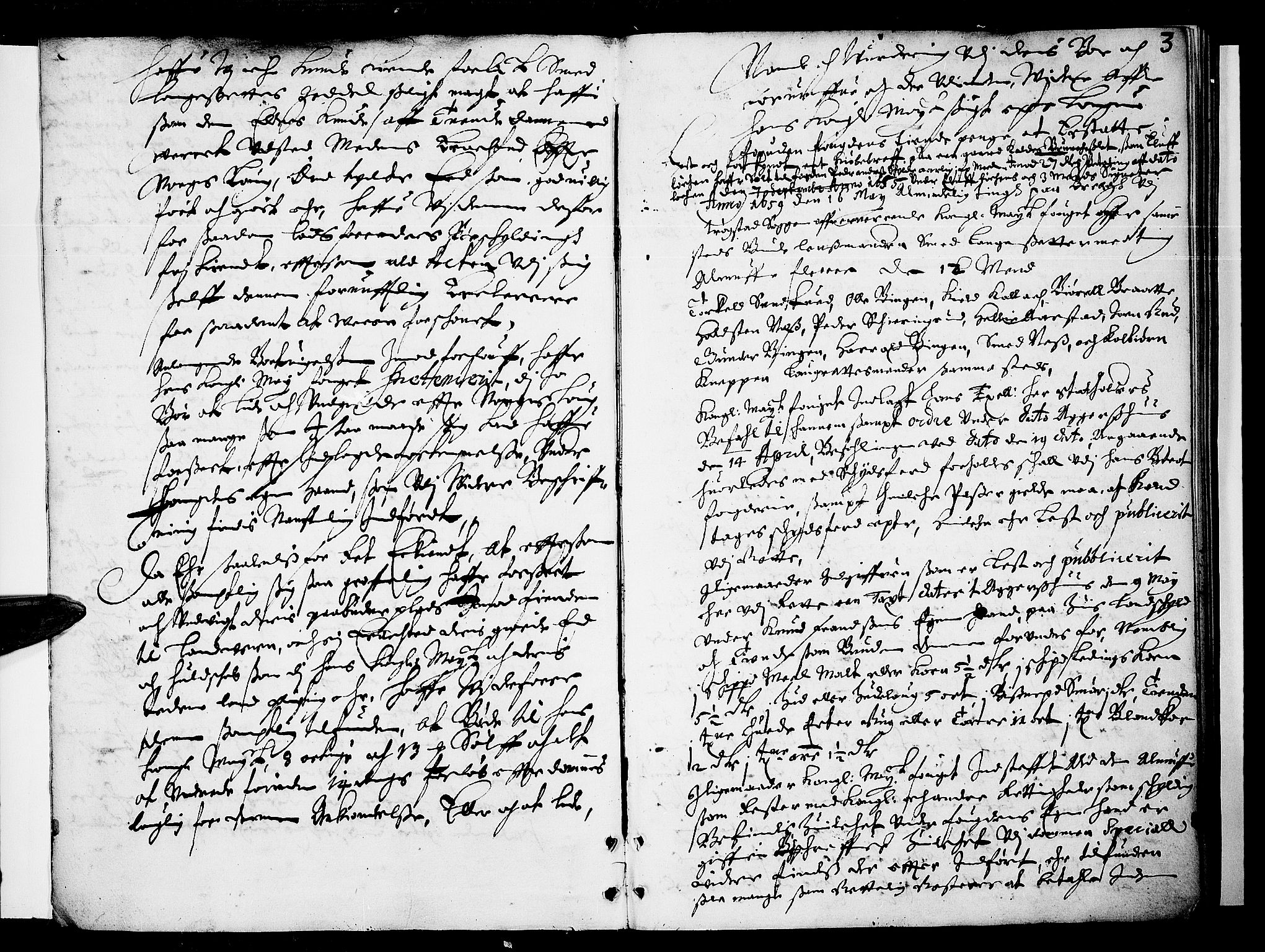 Heggen og Frøland sorenskriveri I, AV/SAO-A-11556/F/Fb/L0003: Tingbok, 1659-1661, p. 2b-3a