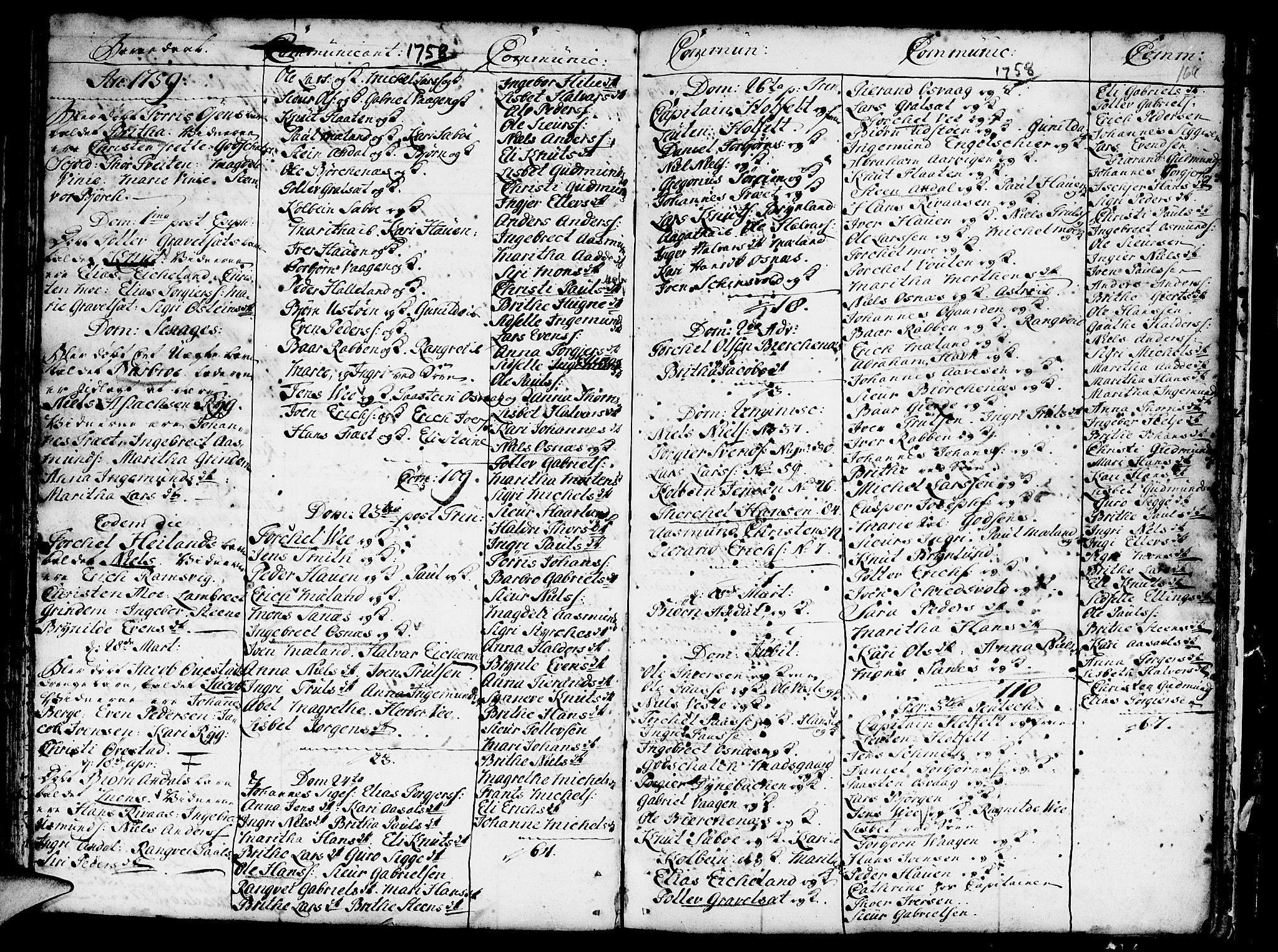 Etne sokneprestembete, SAB/A-75001/H/Haa: Parish register (official) no. A 3 /3, 1755-1782, p. 168