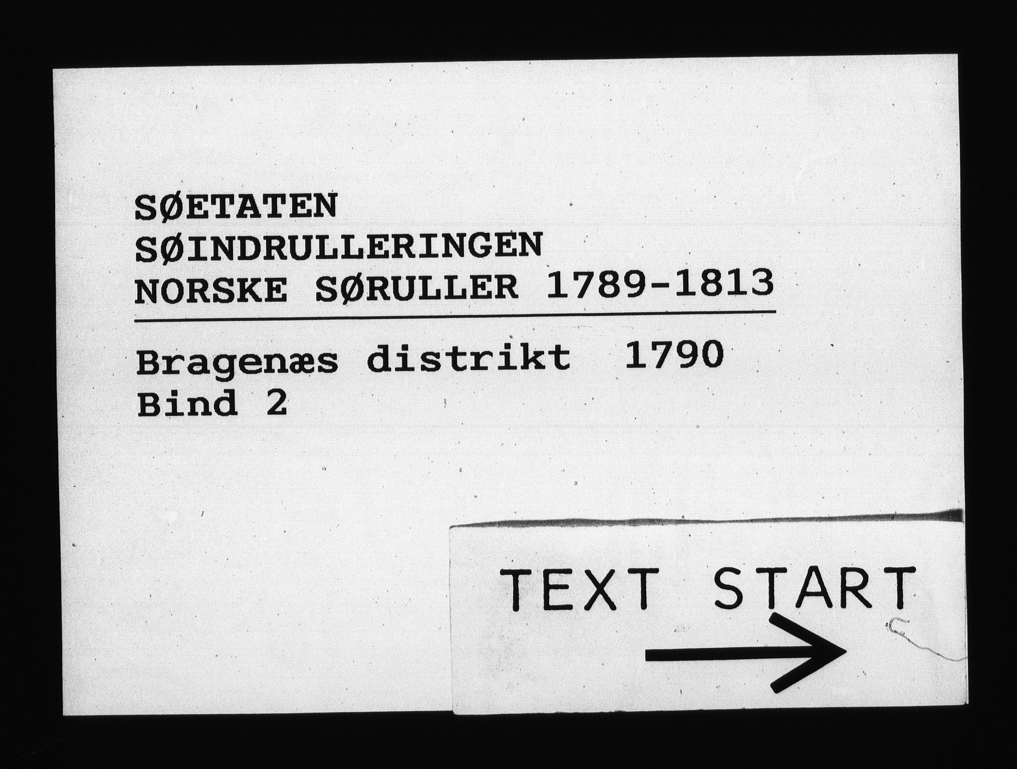 Sjøetaten, RA/EA-3110/F/L0110: Bragernes distrikt, bind 2, 1790