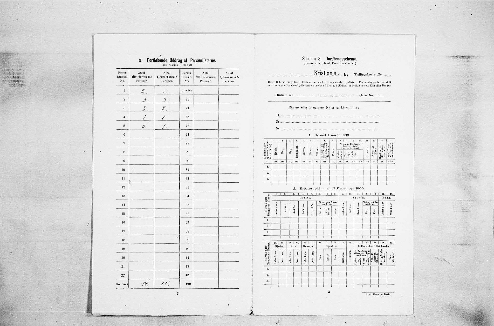 SAO, 1900 census for Kristiania, 1900, p. 38836