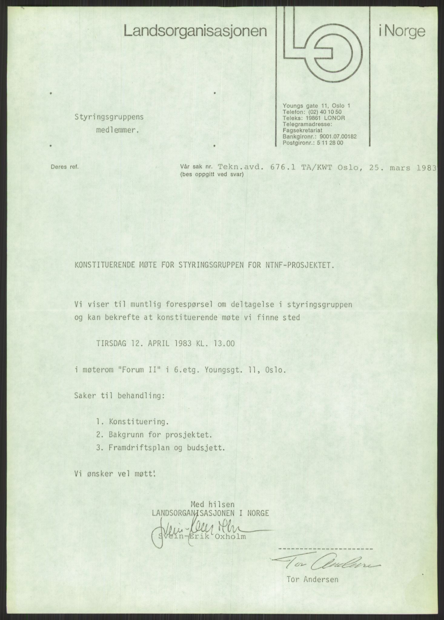 Nygaard, Kristen, AV/RA-PA-1398/F/Fi/L0006: Fagbevegelse, demokrati, Jern- og Metallprosjektet, 1970-2002, p. 399