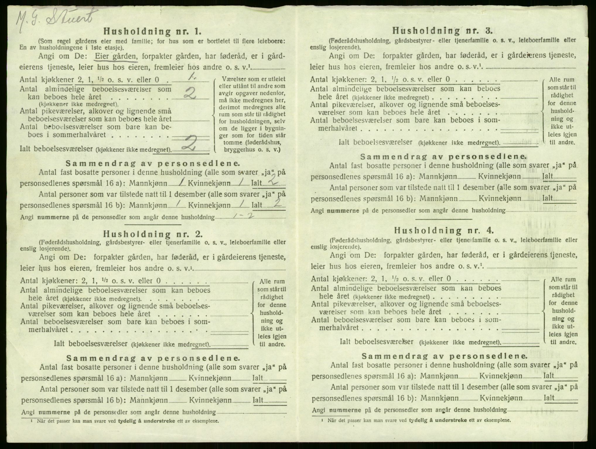 SAKO, 1920 census for Sem, 1920, p. 895