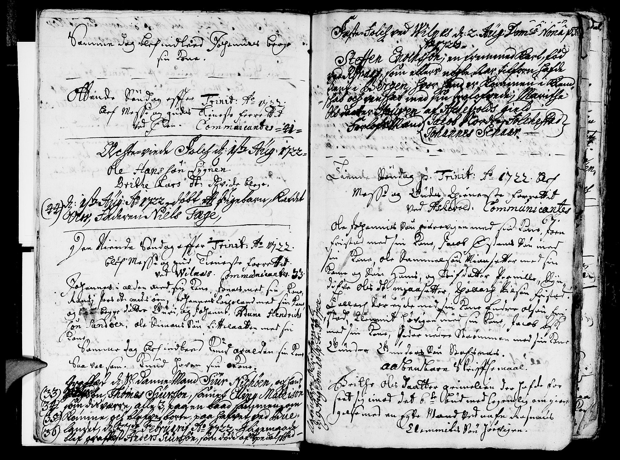 Askvoll sokneprestembete, SAB/A-79501/H/Haa/Haaa/L0005: Parish register (official) no. A 5, 1722-1733, p. 18
