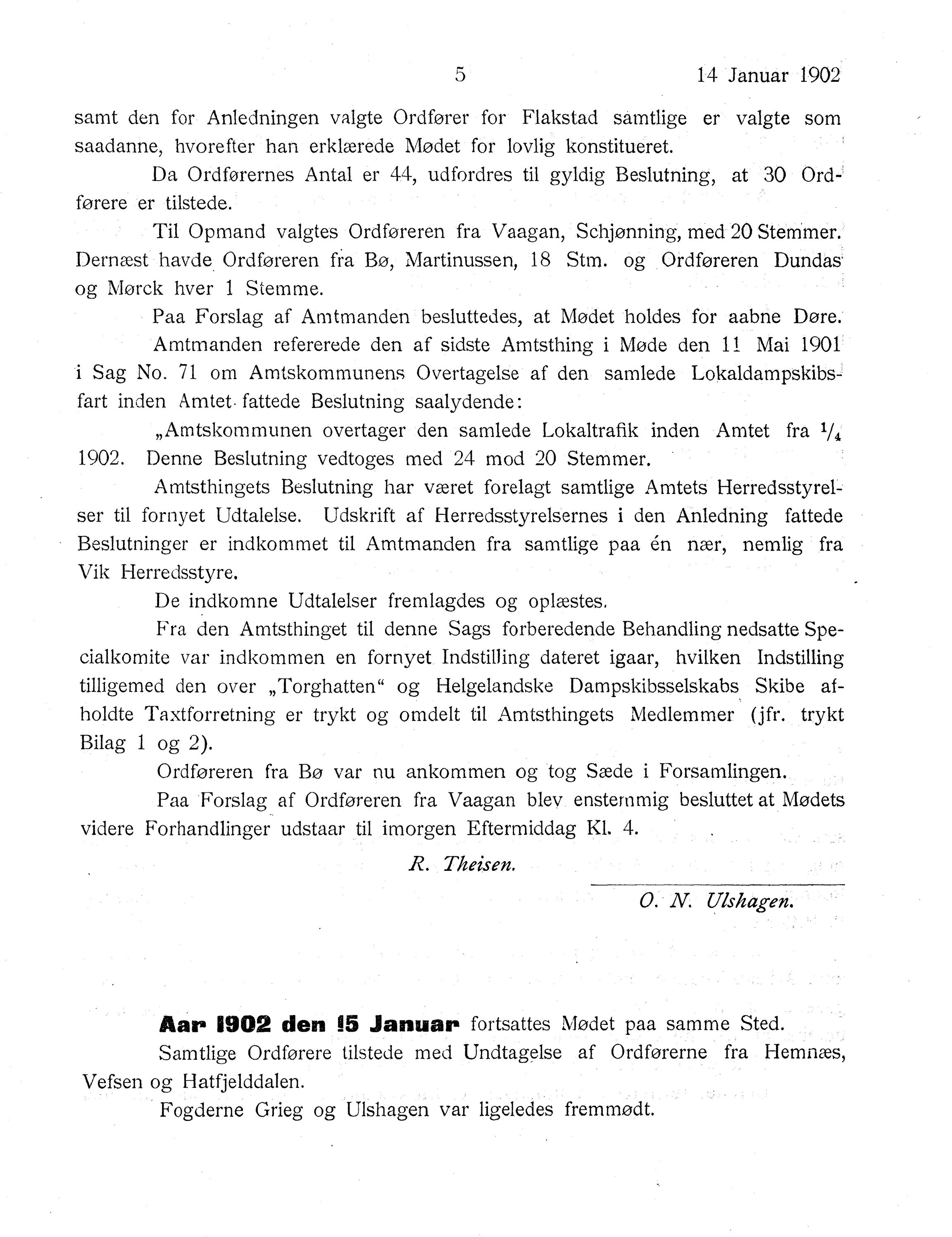 Nordland Fylkeskommune. Fylkestinget, AIN/NFK-17/176/A/Ac/L0025: Fylkestingsforhandlinger 1902, 1902, p. 5