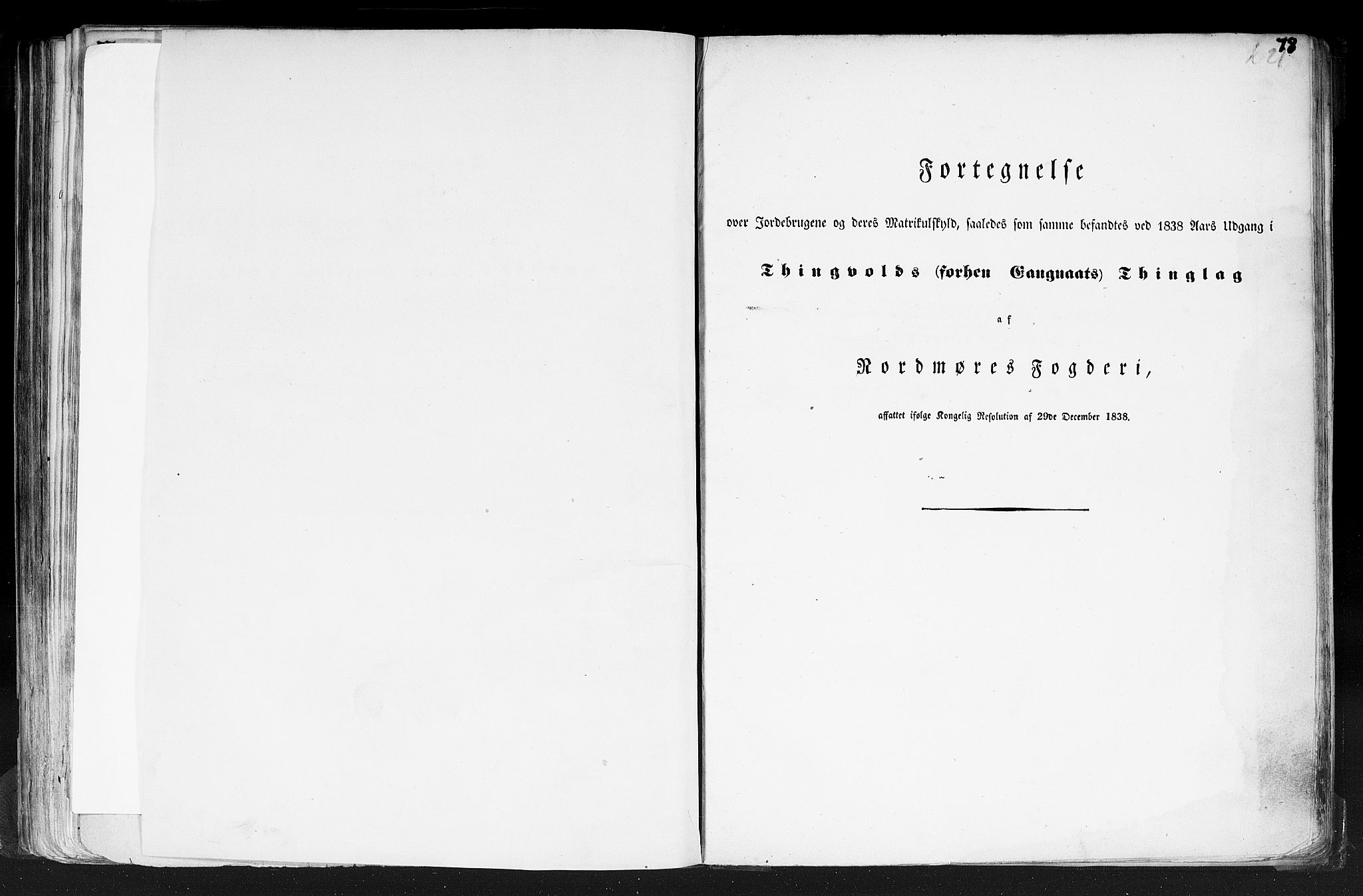 Rygh, RA/PA-0034/F/Fb/L0013: Matrikkelen for 1838 - Romsdal amt (Møre og Romsdal fylke), 1838, p. 78a