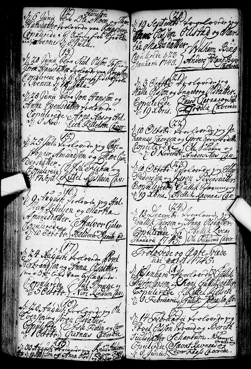 Flesberg kirkebøker, AV/SAKO-A-18/F/Fa/L0002: Parish register (official) no. I 2, 1726-1747