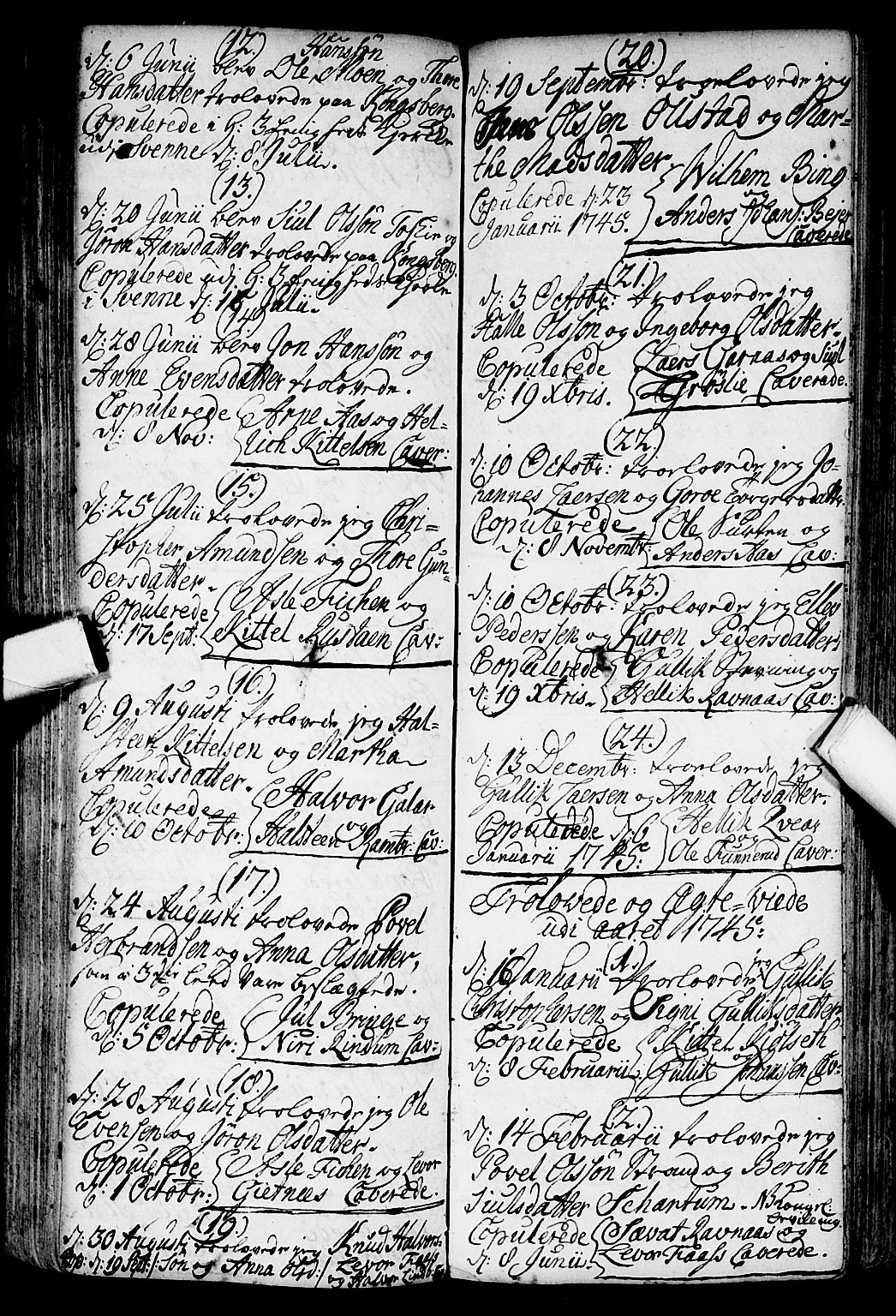 Flesberg kirkebøker, SAKO/A-18/F/Fa/L0002: Parish register (official) no. I 2, 1726-1747