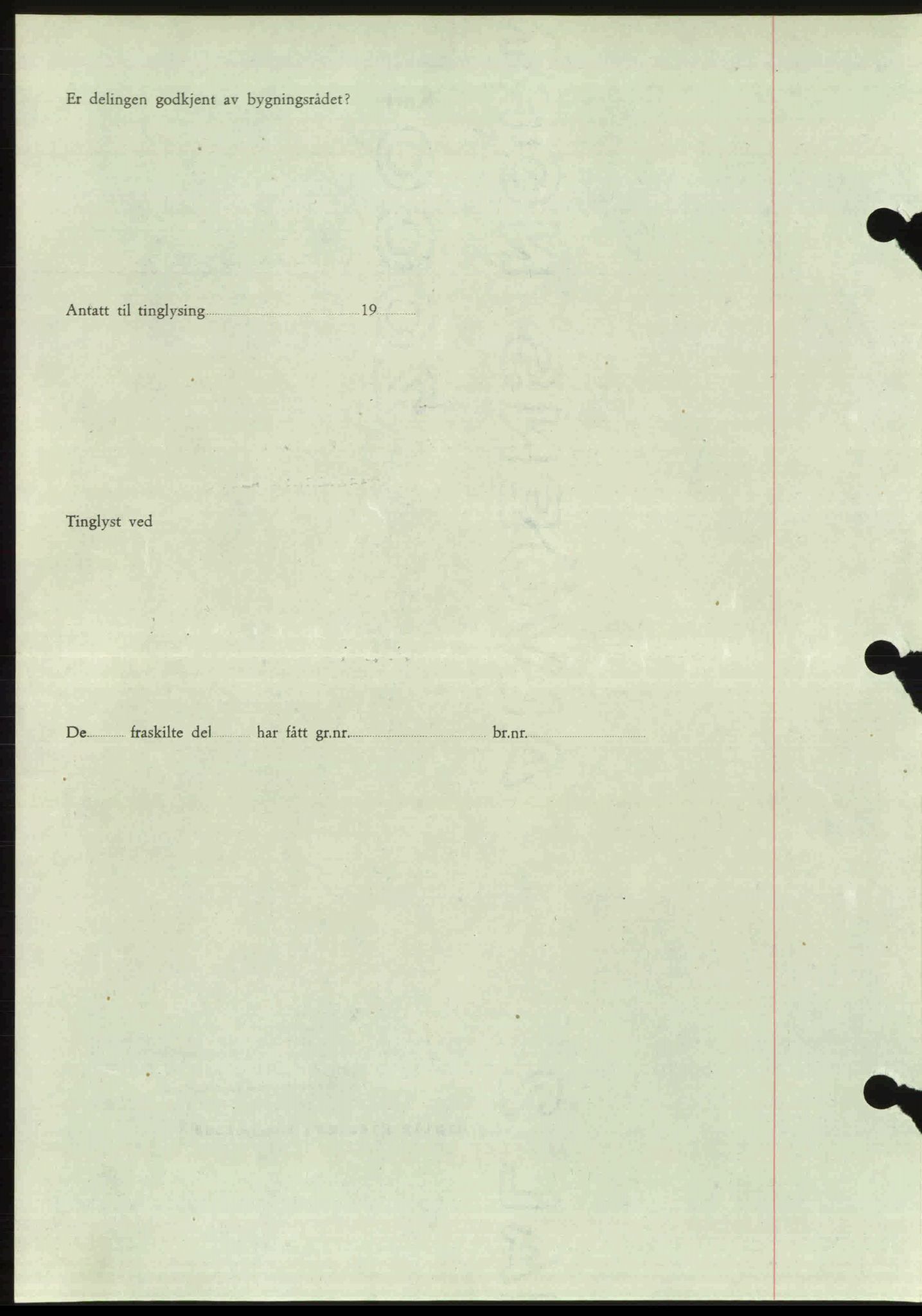 Toten tingrett, SAH/TING-006/H/Hb/Hbc/L0013: Mortgage book no. Hbc-13, 1945-1945, Diary no: : 682/1945